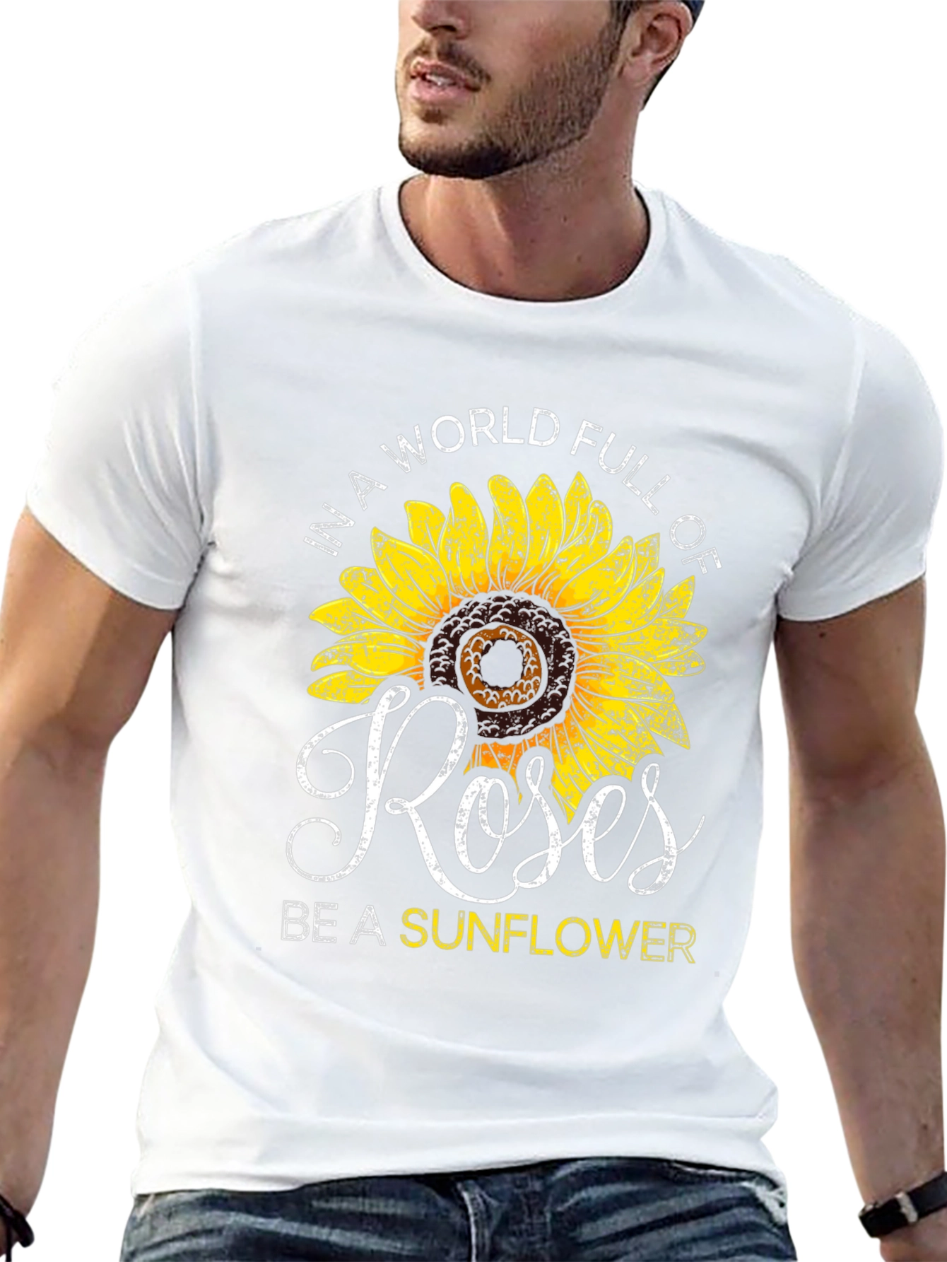 Sunflower Roses Graphic T-Shirt