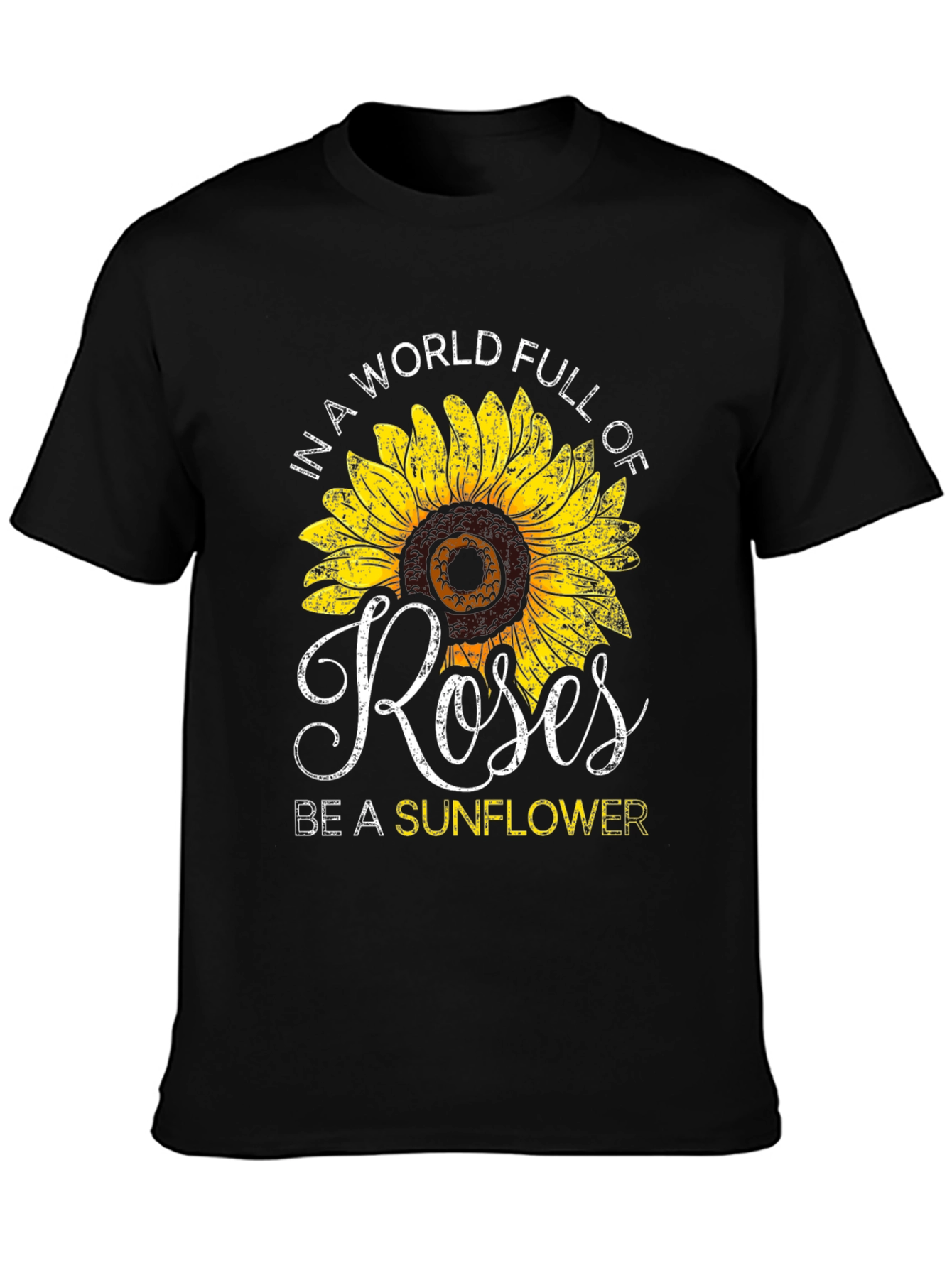 Sunflower Roses Graphic T-Shirt