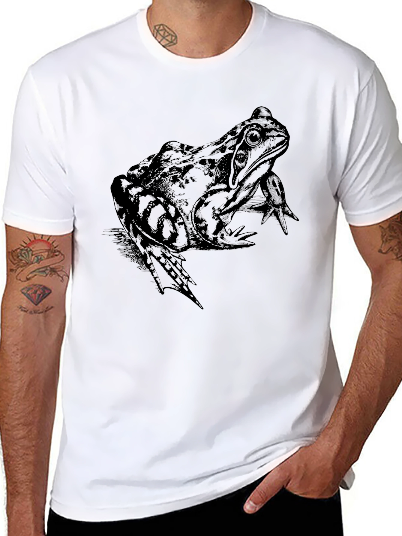 Frog Graphic Tee - Mens Black T-Shirt