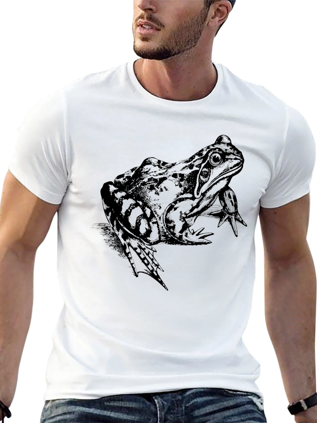 Frog Graphic Tee - Mens Black T-Shirt