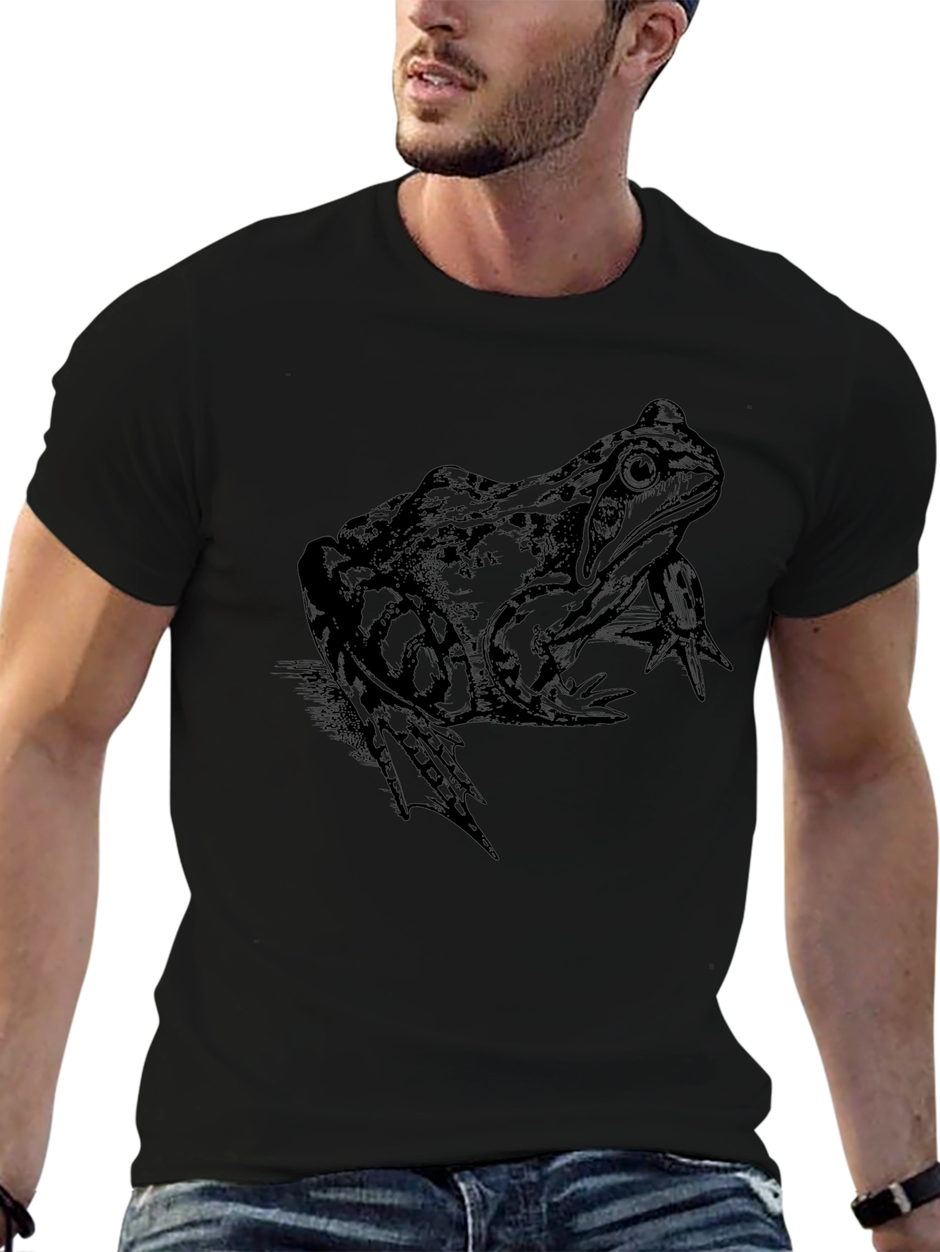 Frog Graphic Tee - Mens Black T-Shirt
