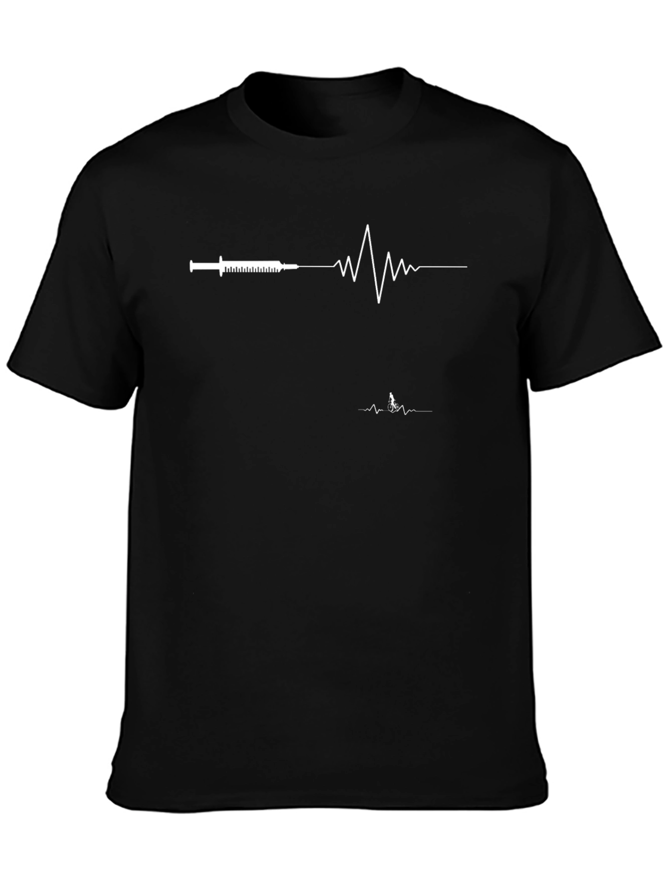 Medical Pulse Syringe Graphic Tee - Black