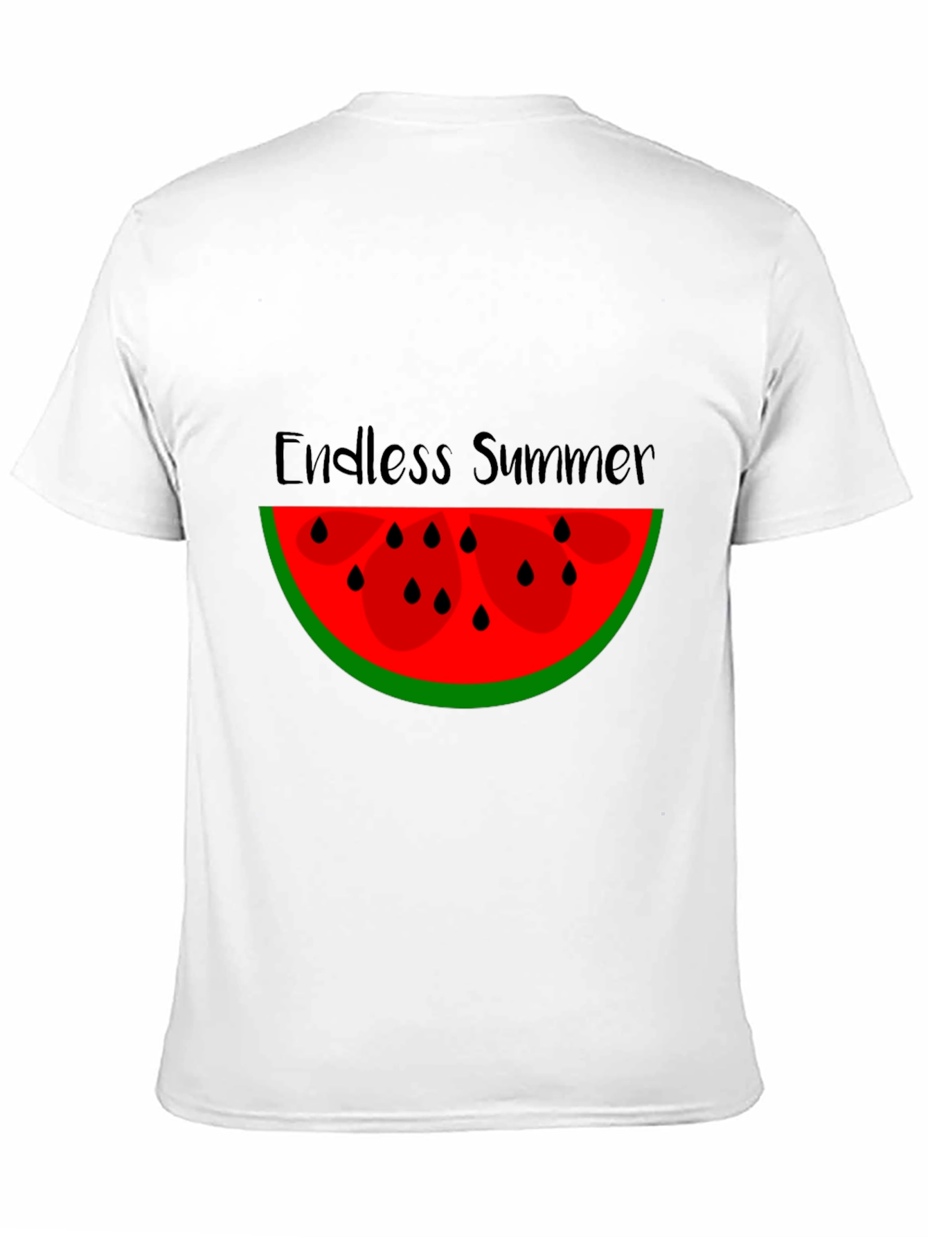 Endless Summer Watermelon Graphic Tee - Black