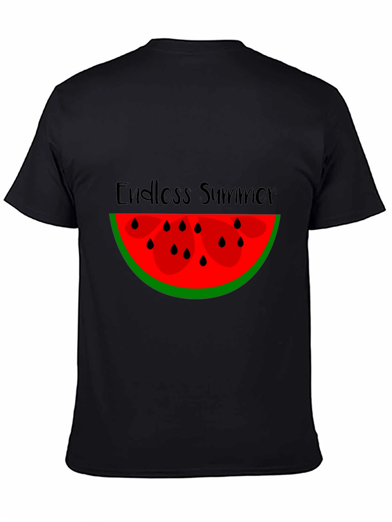 Endless Summer Watermelon Graphic Tee - Black