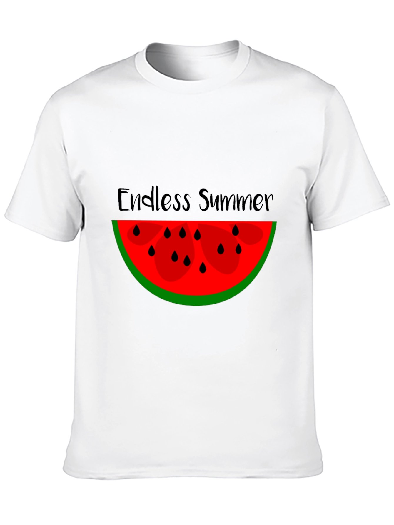 Endless Summer Watermelon Graphic Tee - Black