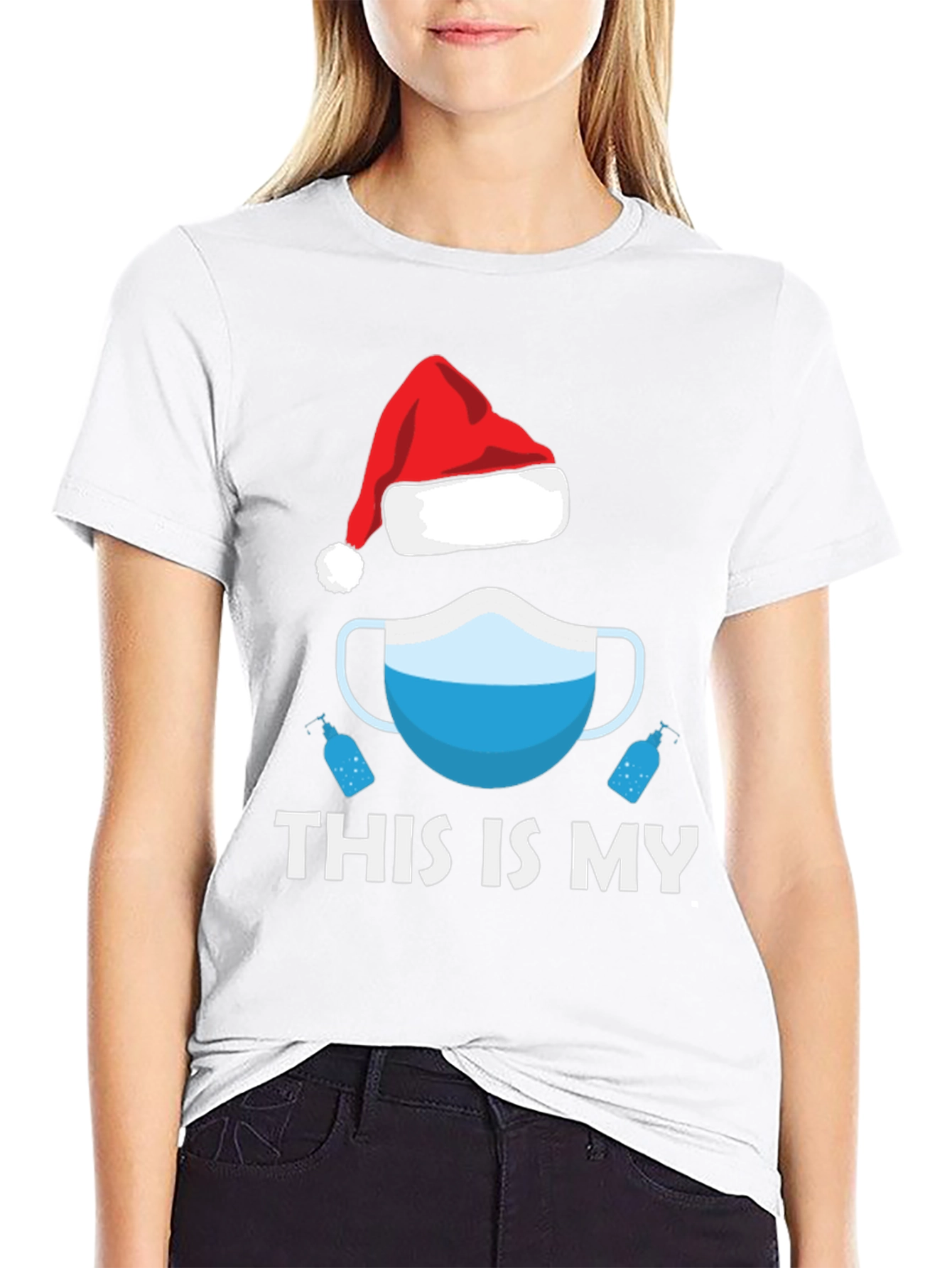 Funny 2020 Christmas Mask Holiday T-Shirt