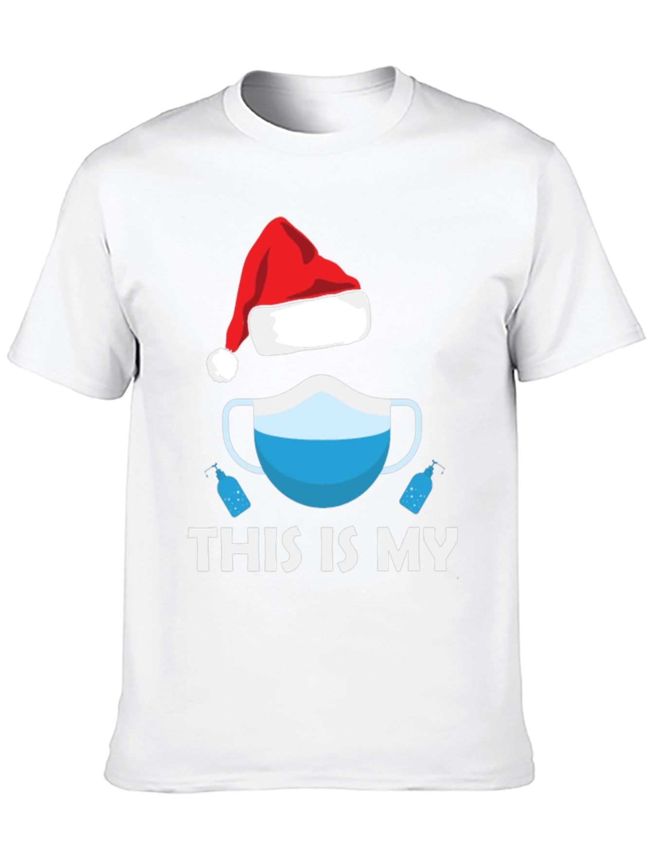 Funny 2020 Christmas Mask Holiday T-Shirt