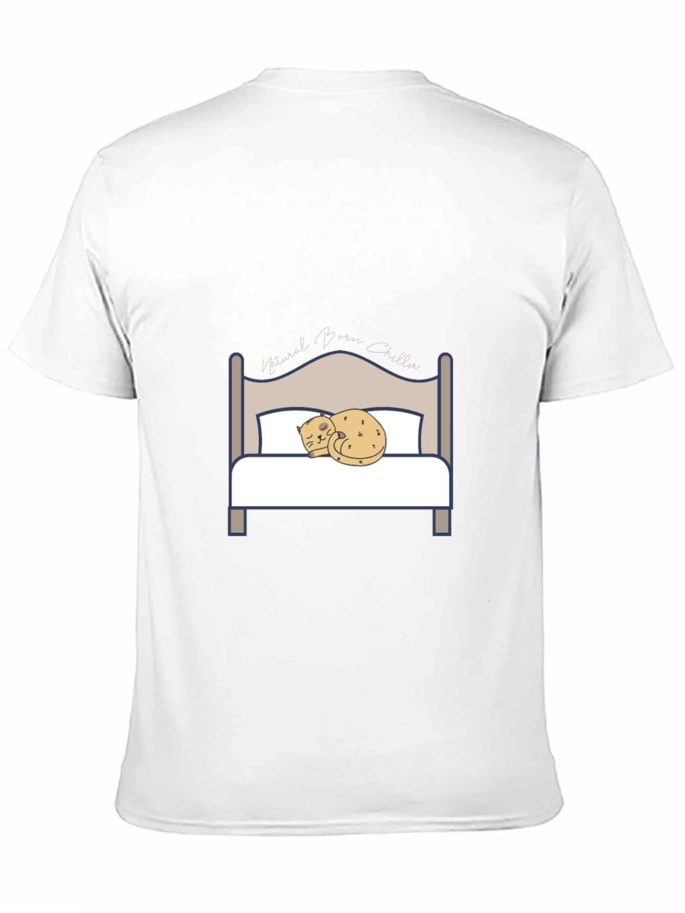 Natural Born Chiller Cat Bed T-Shirt