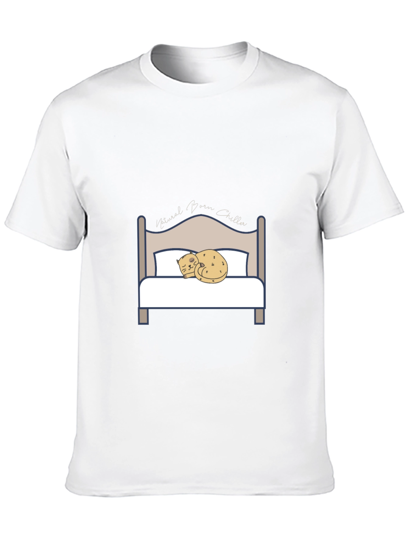 Natural Born Chiller Cat Bed T-Shirt