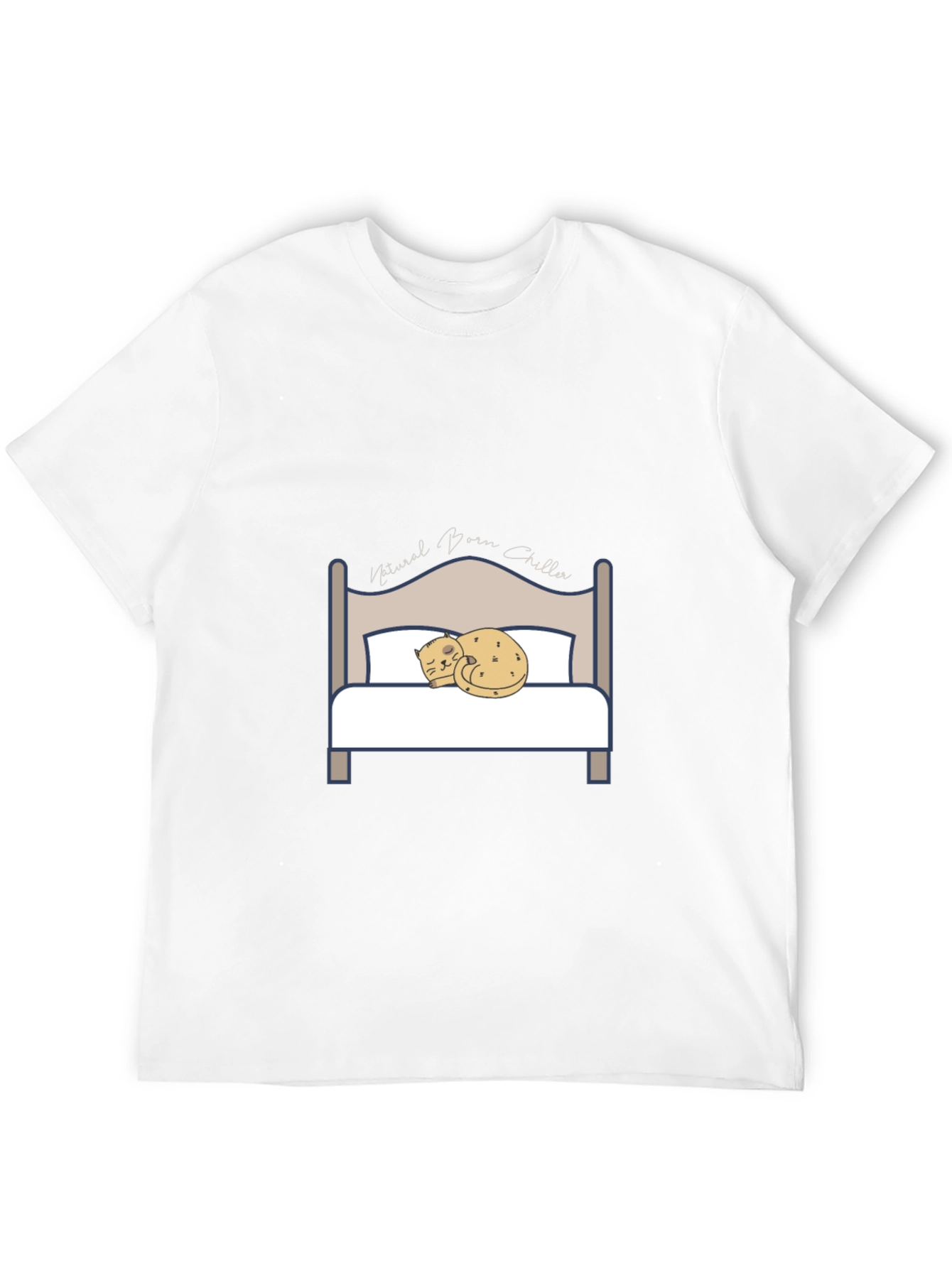 Natural Born Chiller Cat Bed T-Shirt
