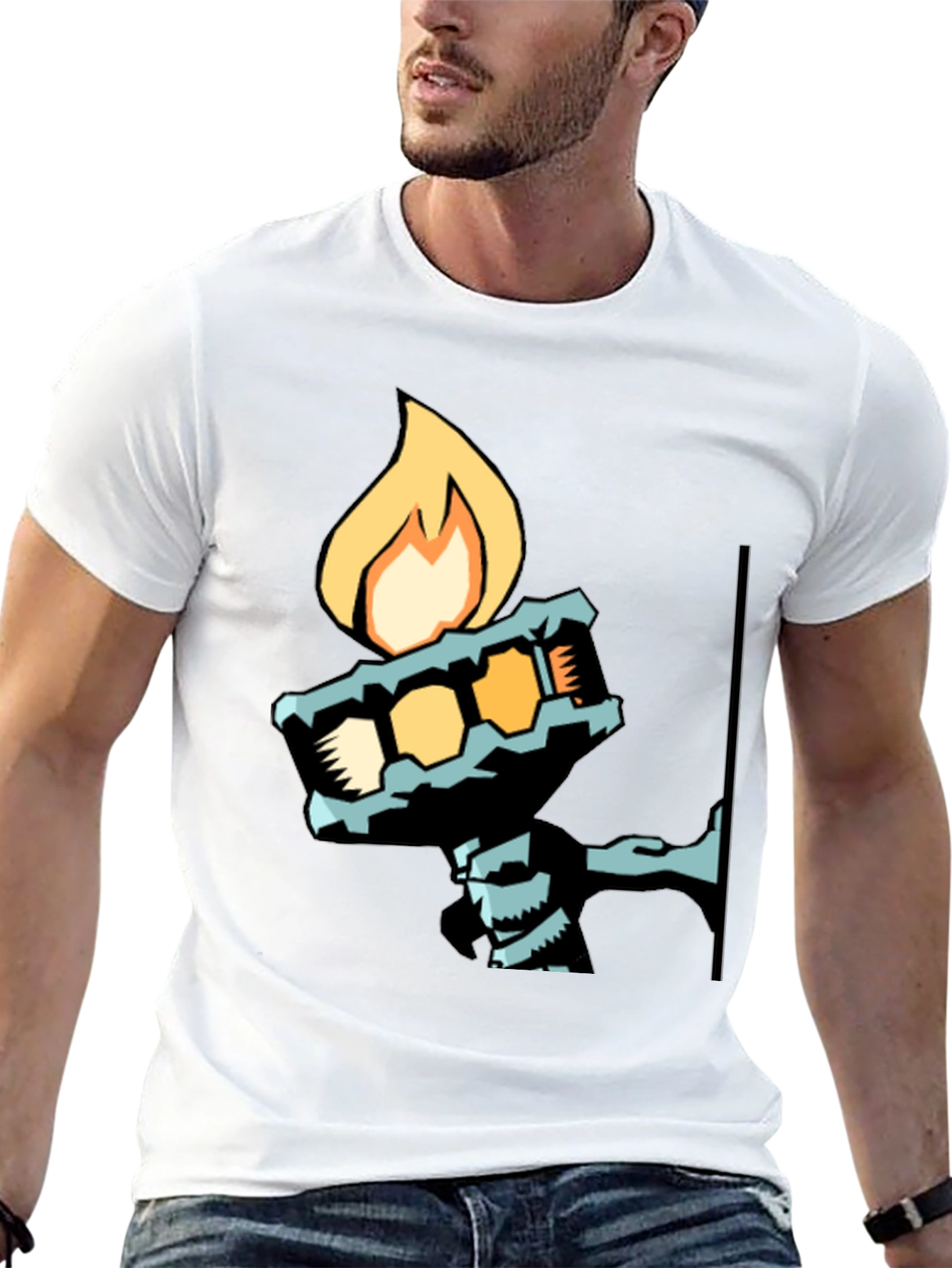 Cool Graphic Tee - Torch Bearer Design