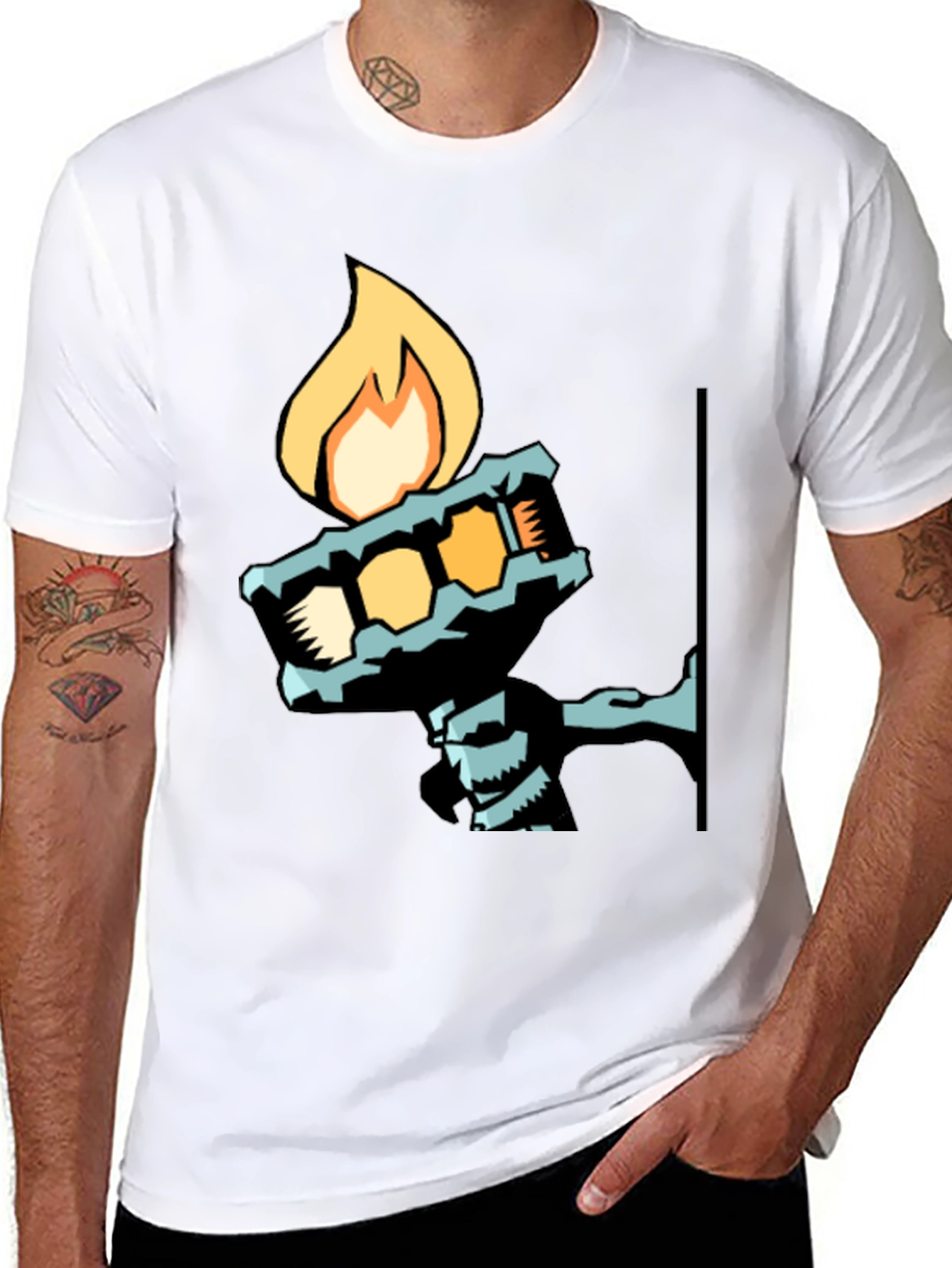 Cool Graphic Tee - Torch Bearer Design