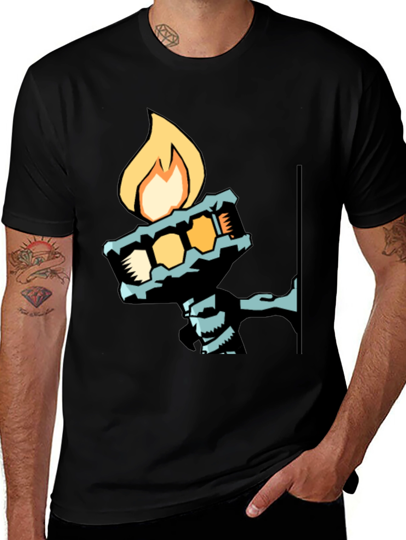 Cool Graphic Tee - Torch Bearer Design