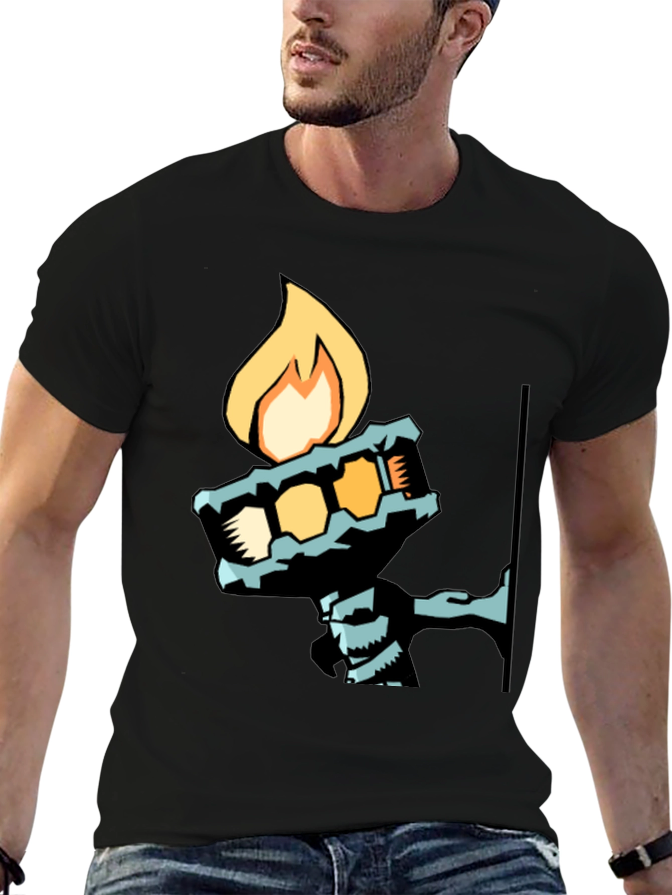 Cool Graphic Tee - Torch Bearer Design
