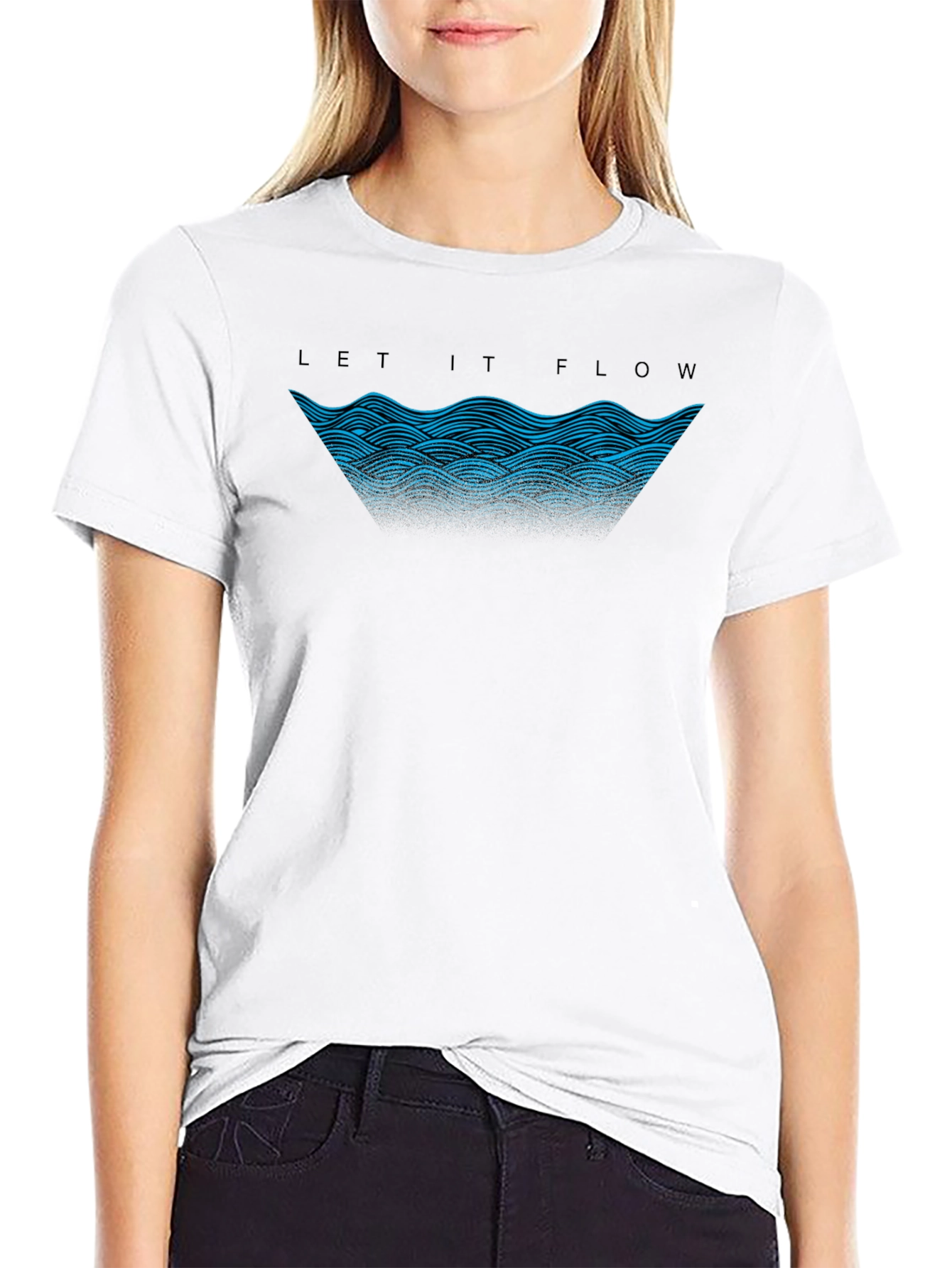 Let it Flow Graphic Tee - Premium Comfort