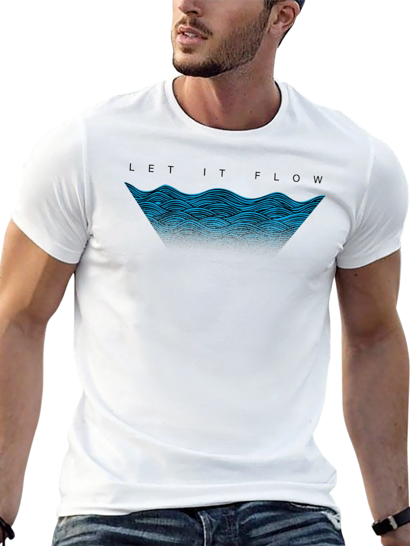 Let it Flow Graphic Tee - Premium Comfort