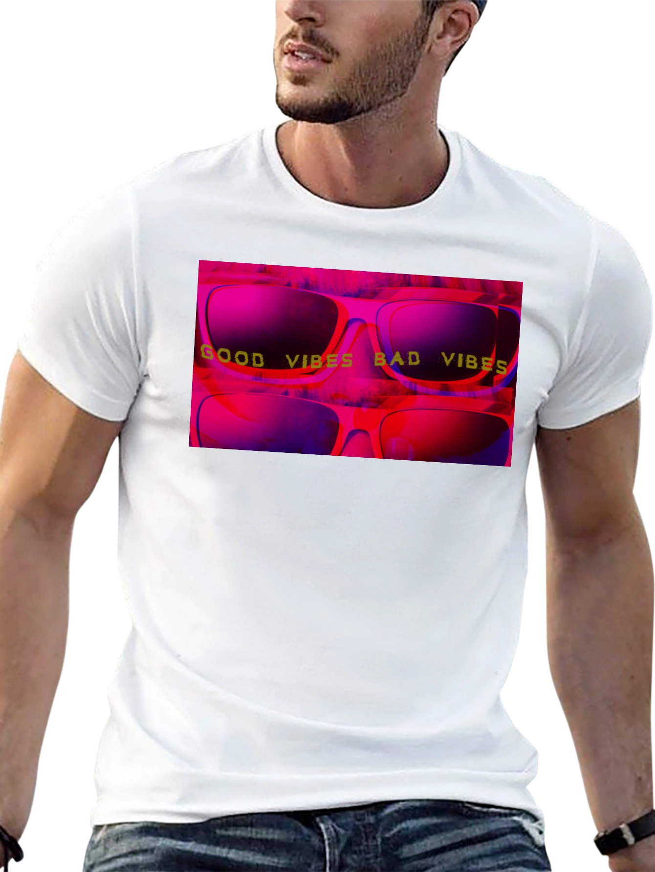 Good Vibes Bad Vibes Graphic T-Shirt