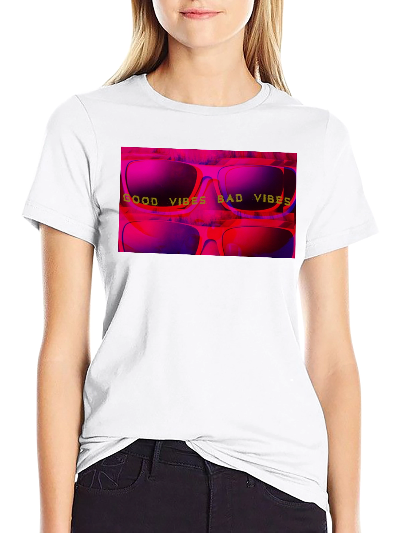Good Vibes Bad Vibes Graphic T-Shirt