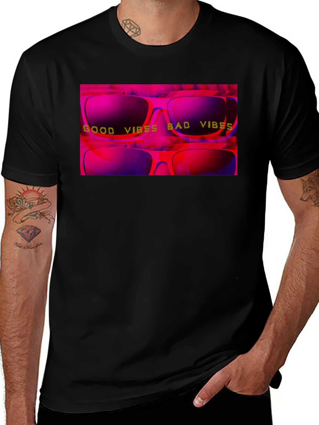 Good Vibes Bad Vibes Graphic T-Shirt