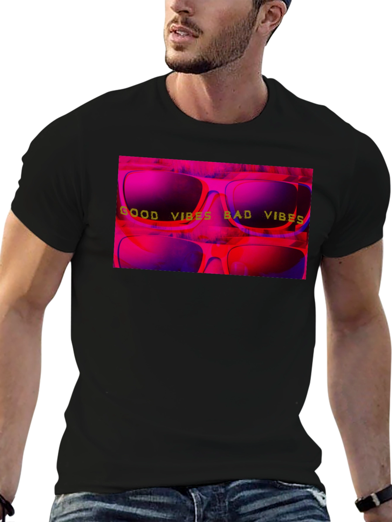 Good Vibes Bad Vibes Graphic T-Shirt