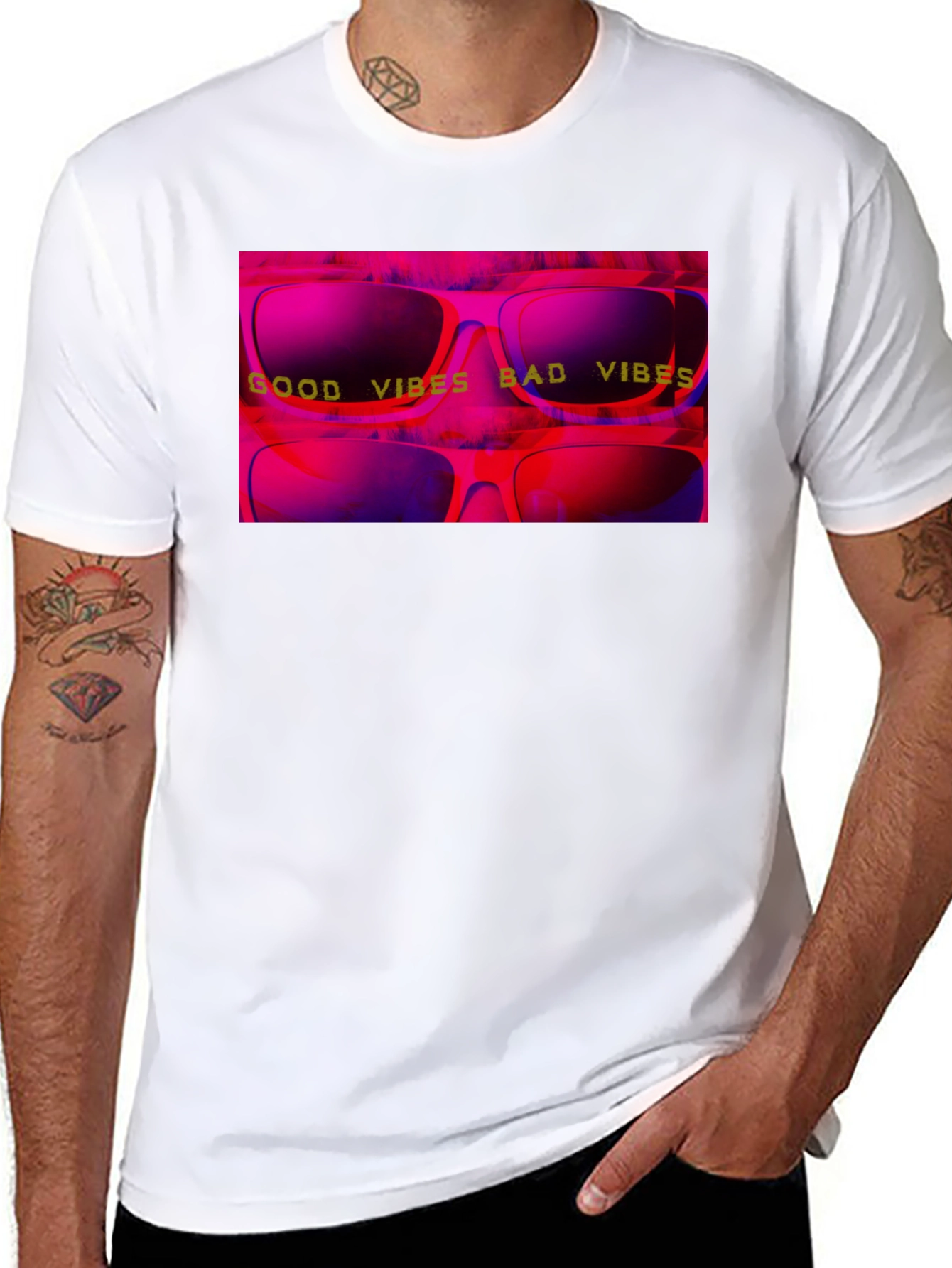 Good Vibes Bad Vibes Graphic T-Shirt