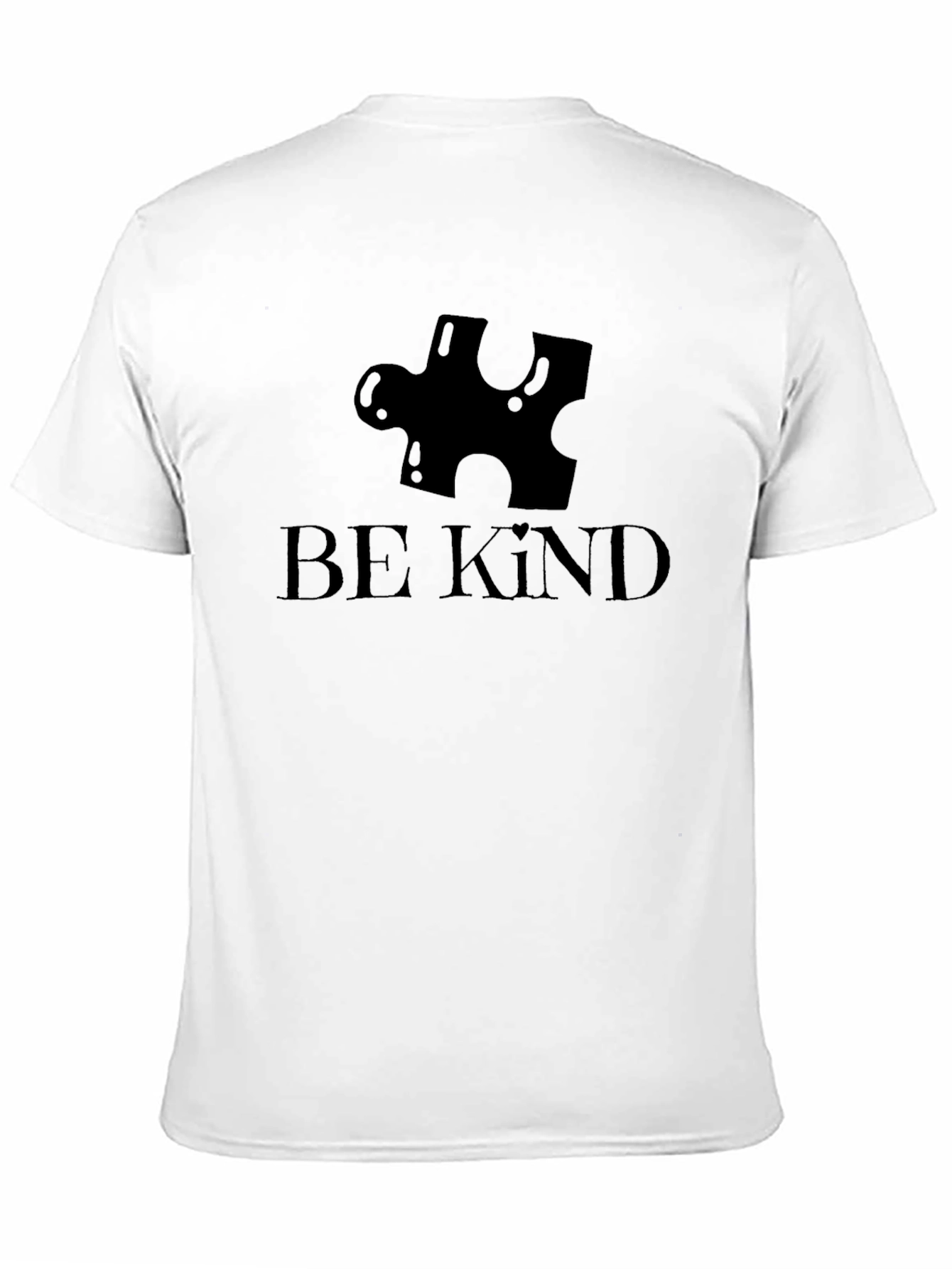 Be Kind Autism Awareness Puzzle Piece Black T-Shirt
