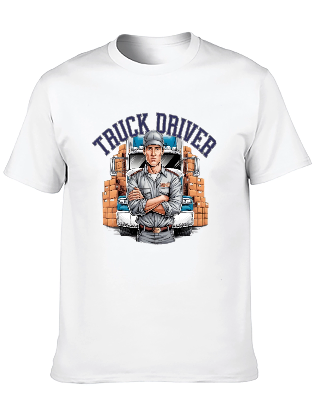 Truck Driver Graphic T-Shirt - Black