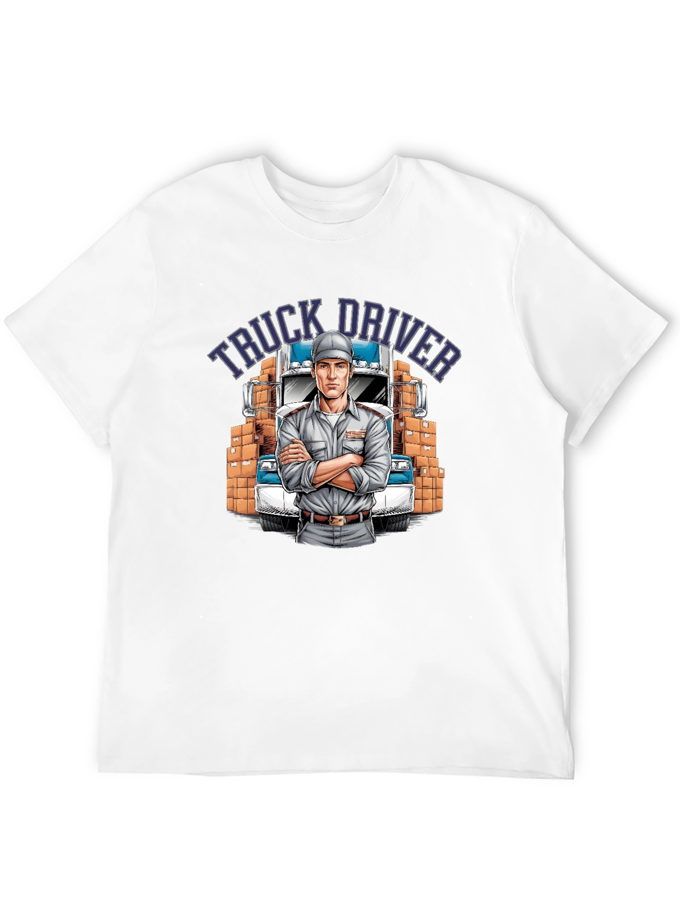 Truck Driver Graphic T-Shirt - Black