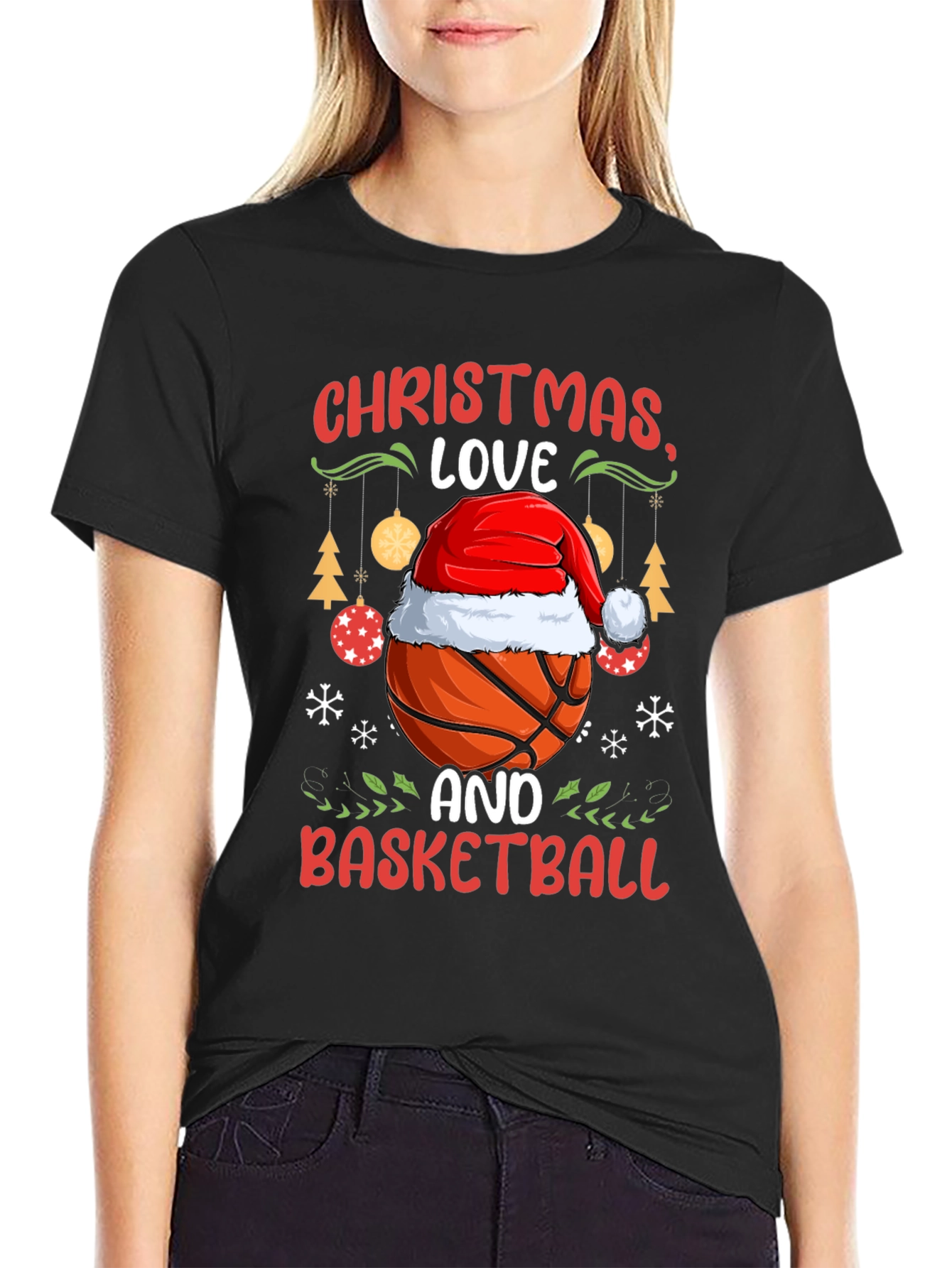 Christmas Love Basketball T-Shirt