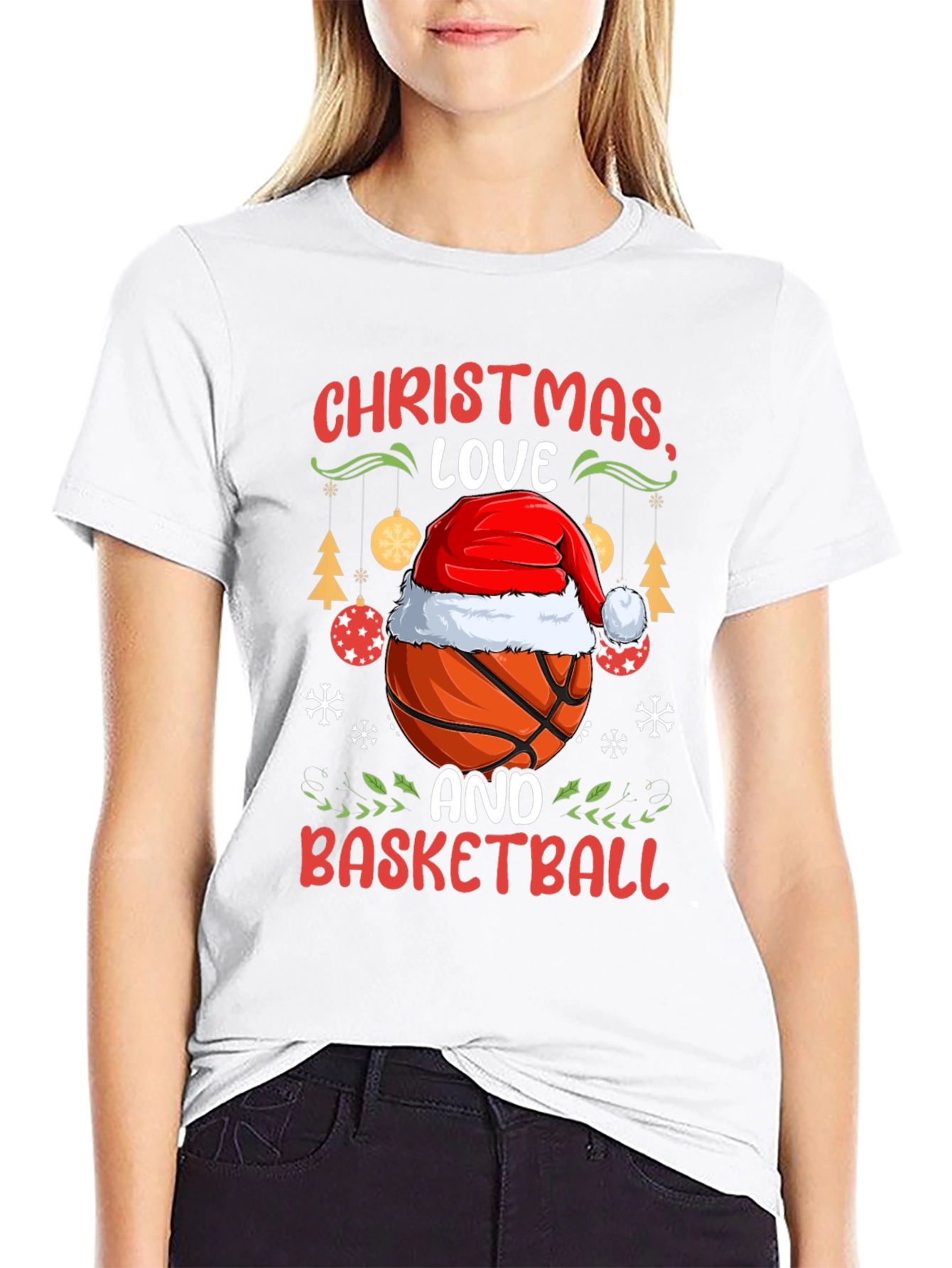 Christmas Love Basketball T-Shirt