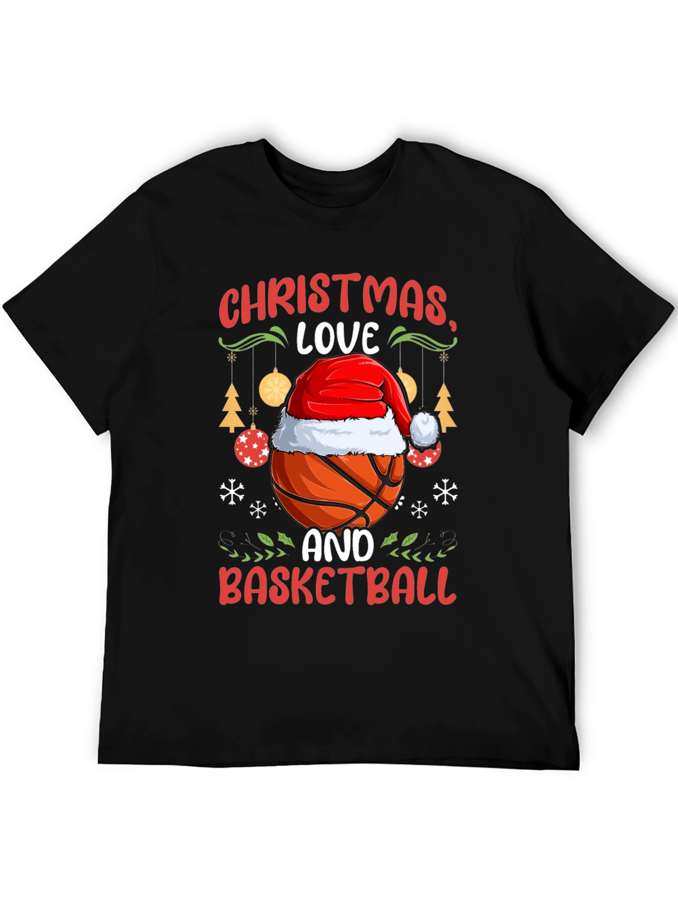 Christmas Love Basketball T-Shirt