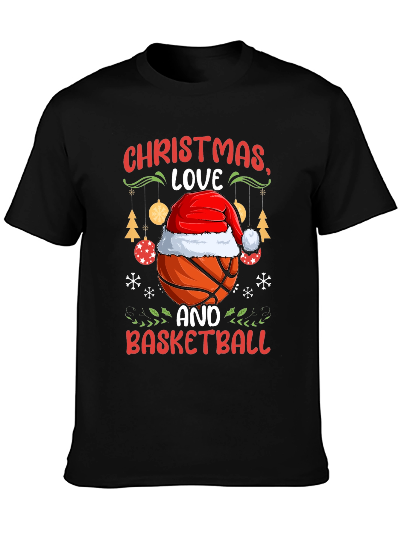Christmas Love Basketball T-Shirt