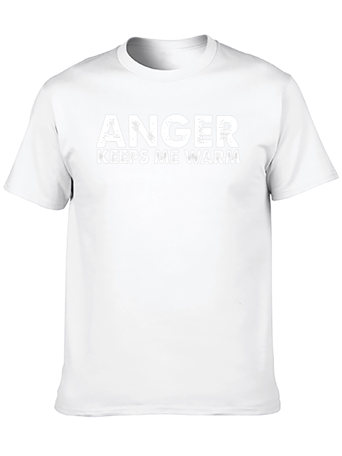 Anger Keeps Me Warm Black T-Shirt