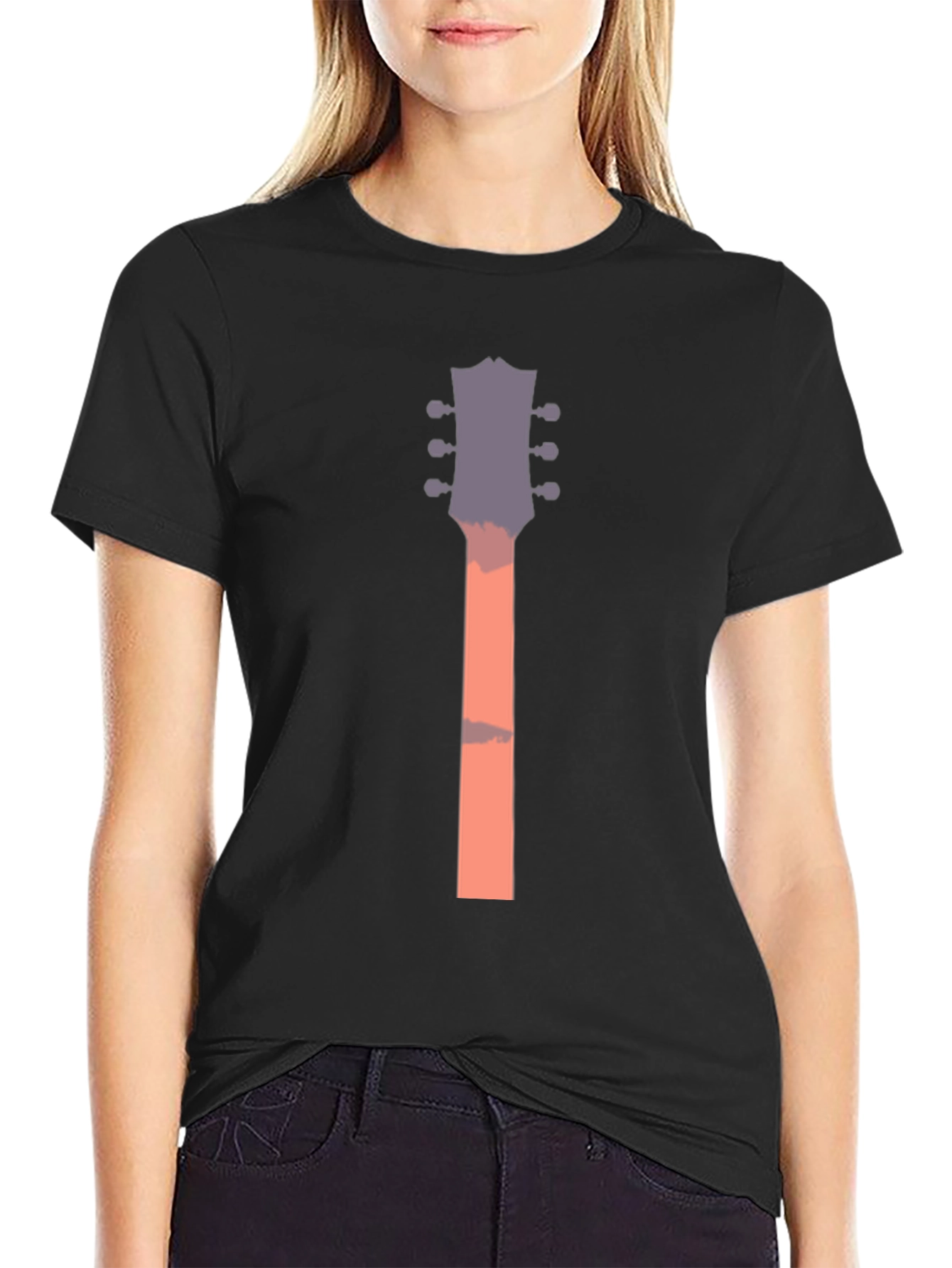 Guitar Neck Graphic T-Shirt - Unique Music Lover Tee