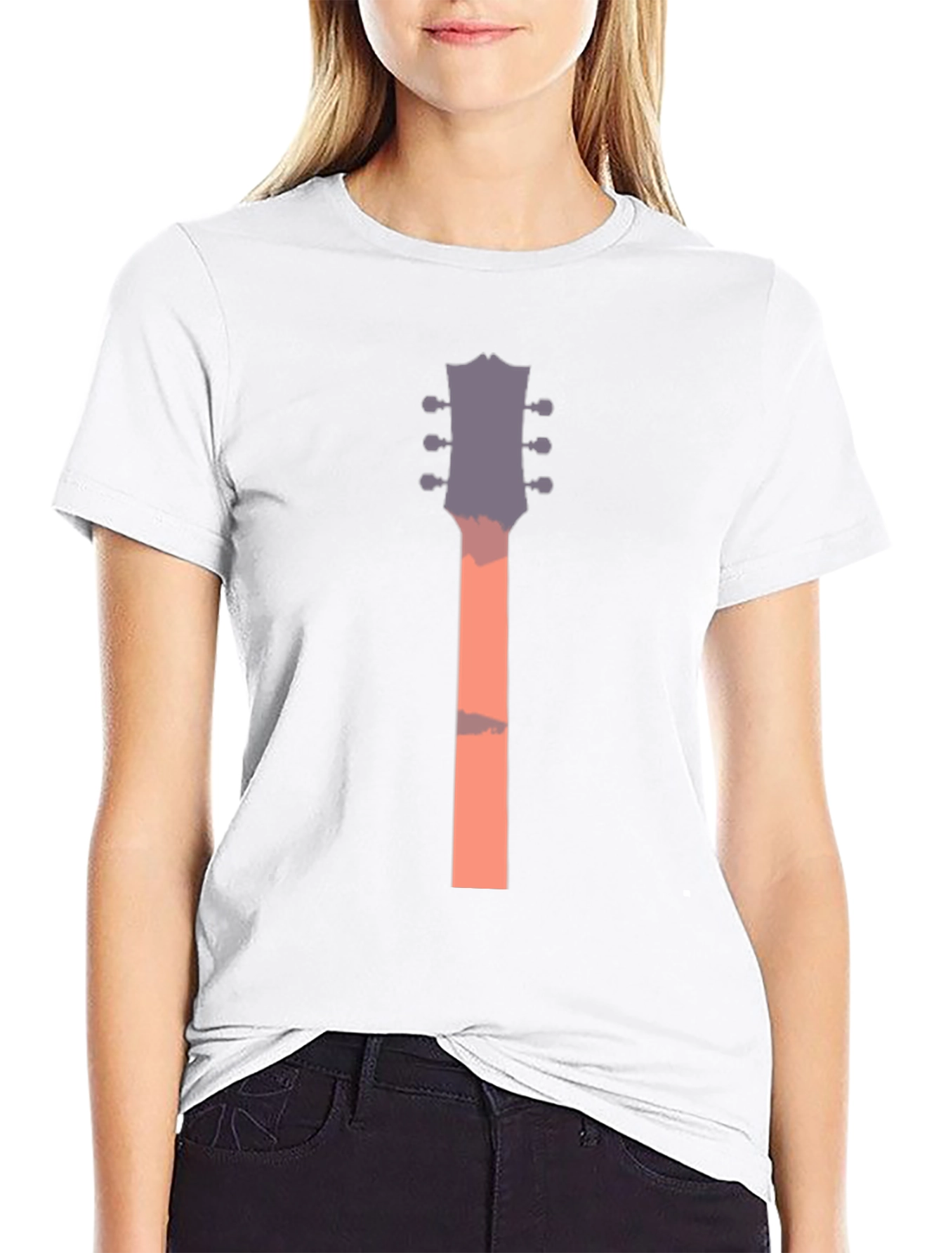 Guitar Neck Graphic T-Shirt - Unique Music Lover Tee