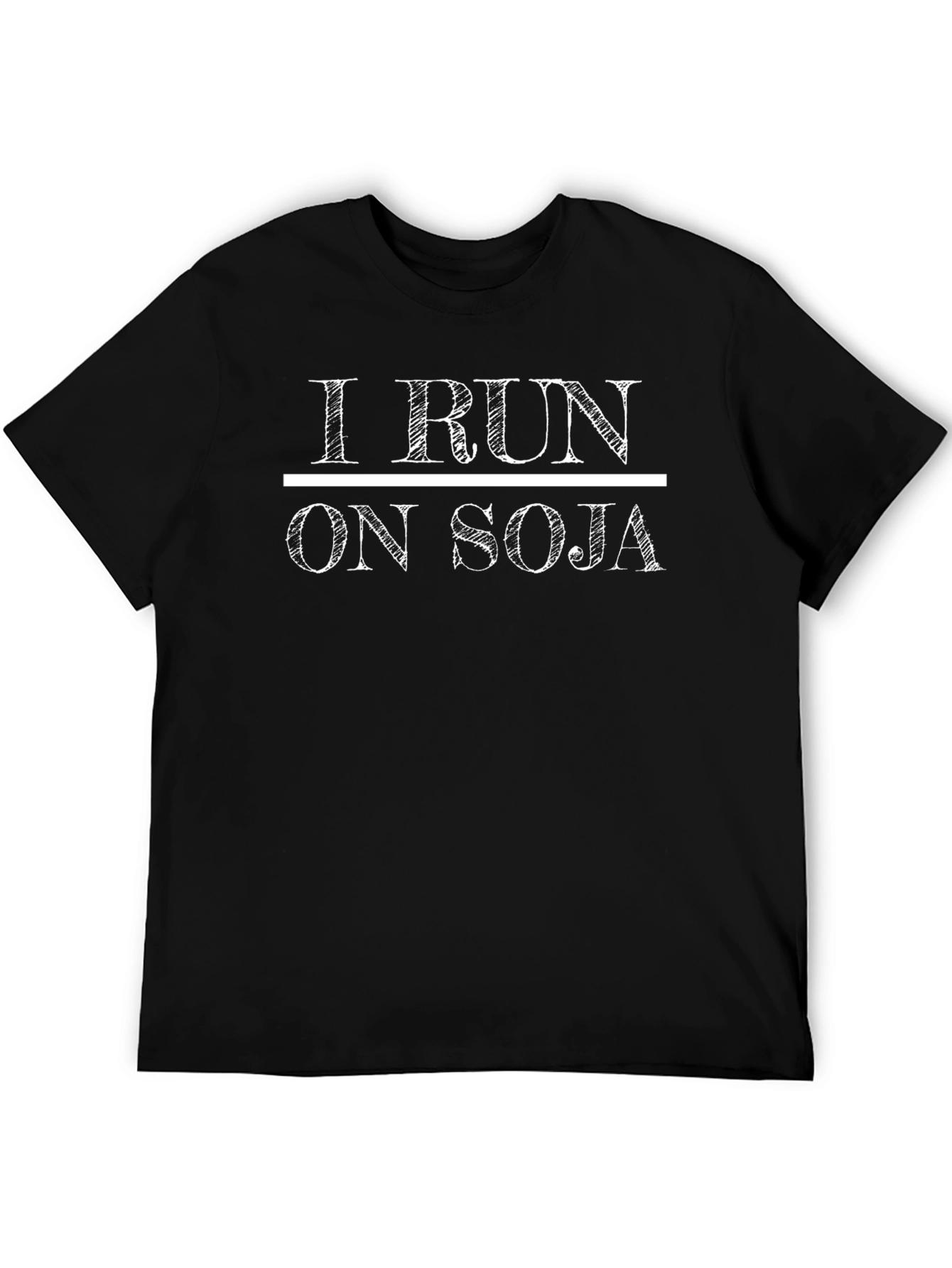 I Run On Soja T-Shirt - Vegan Fitness Tee