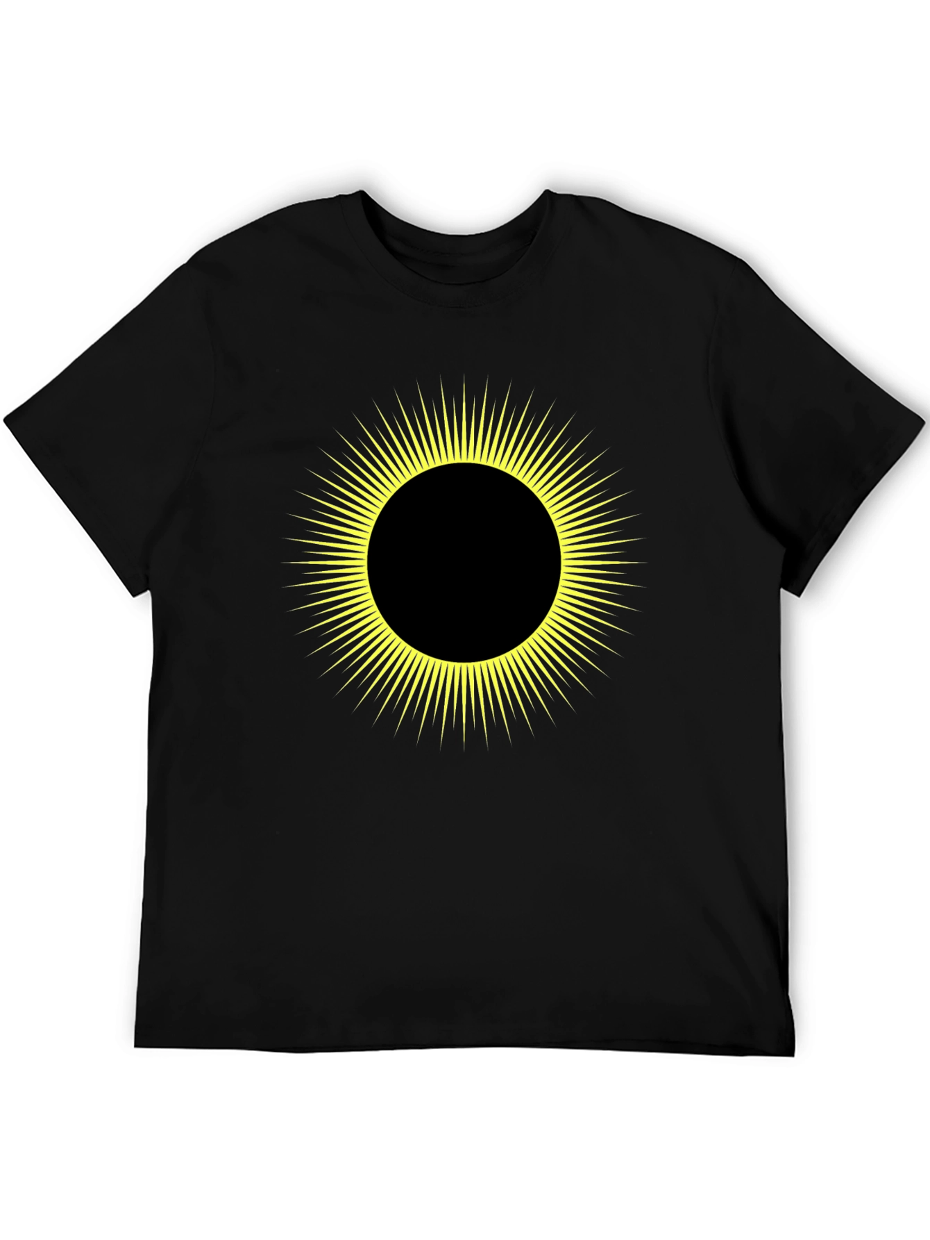 Solar Eclipse Graphic Tee - Mens Black T-Shirt