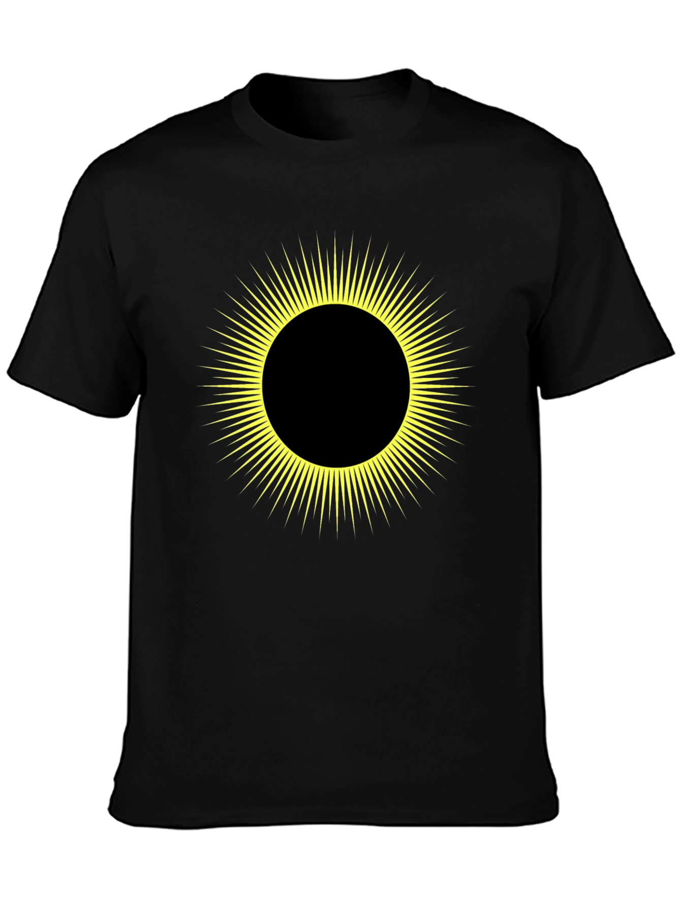 Solar Eclipse Graphic Tee - Mens Black T-Shirt