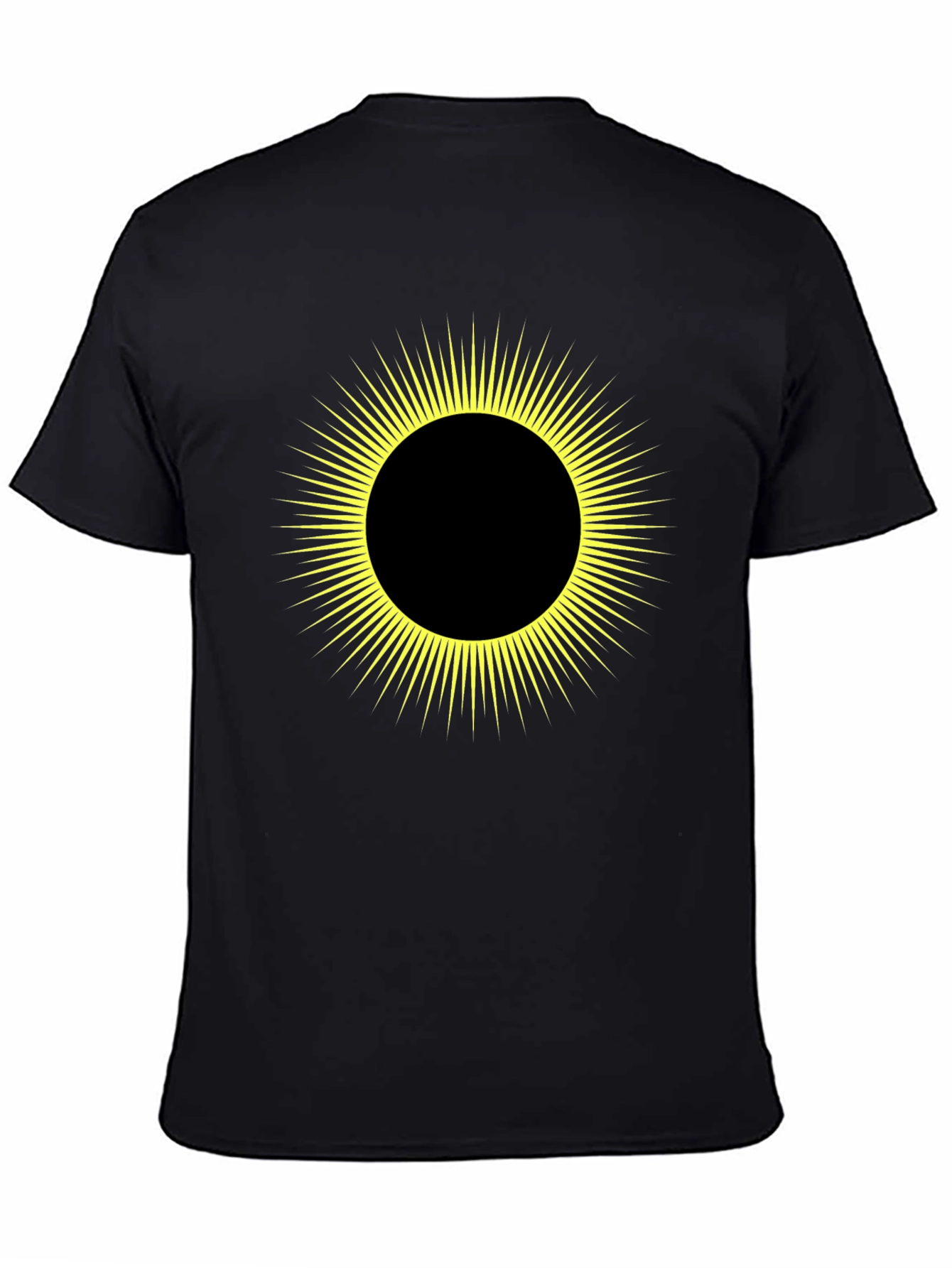 Solar Eclipse Graphic Tee - Mens Black T-Shirt