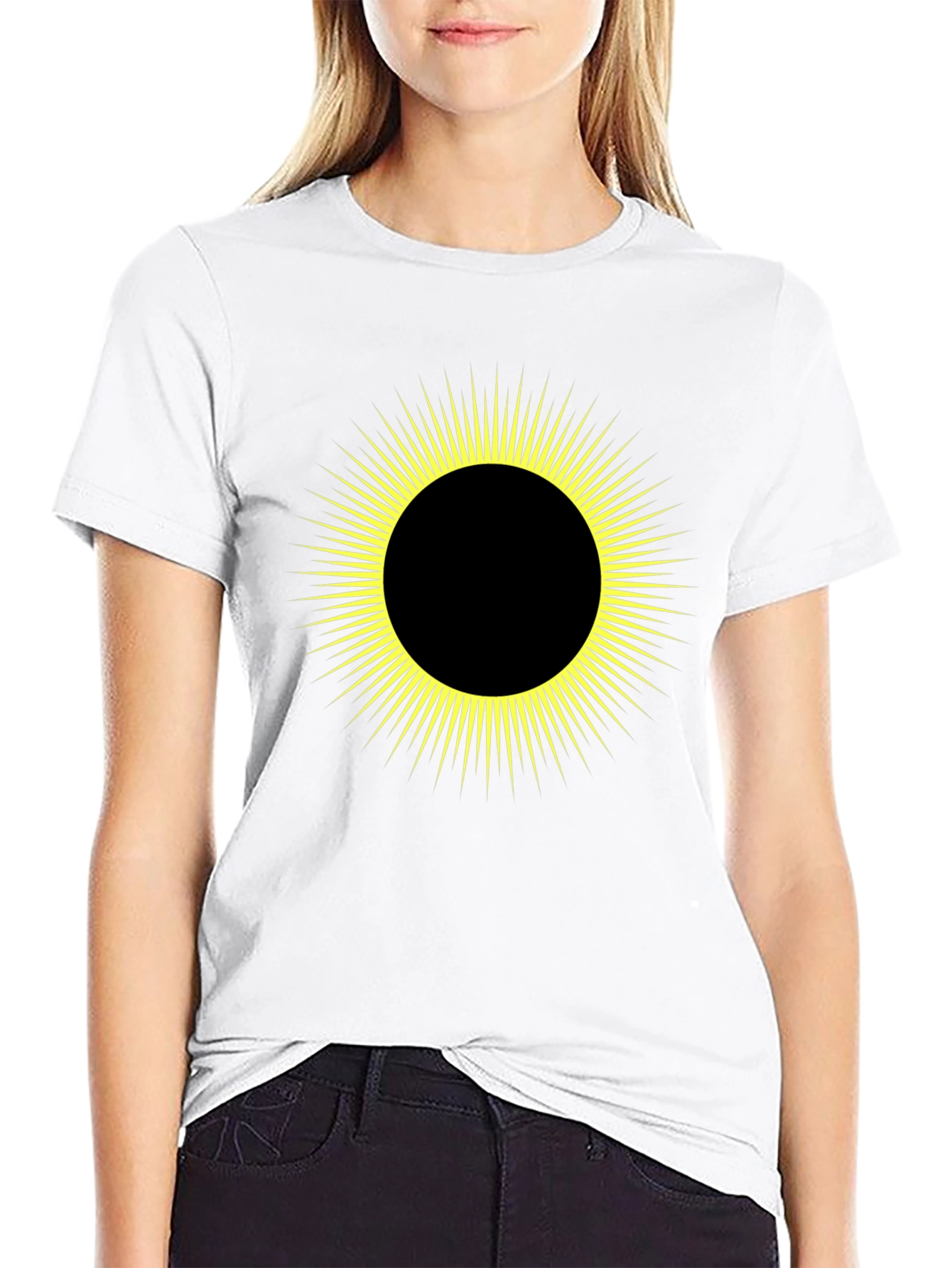 Solar Eclipse Graphic Tee - Mens Black T-Shirt