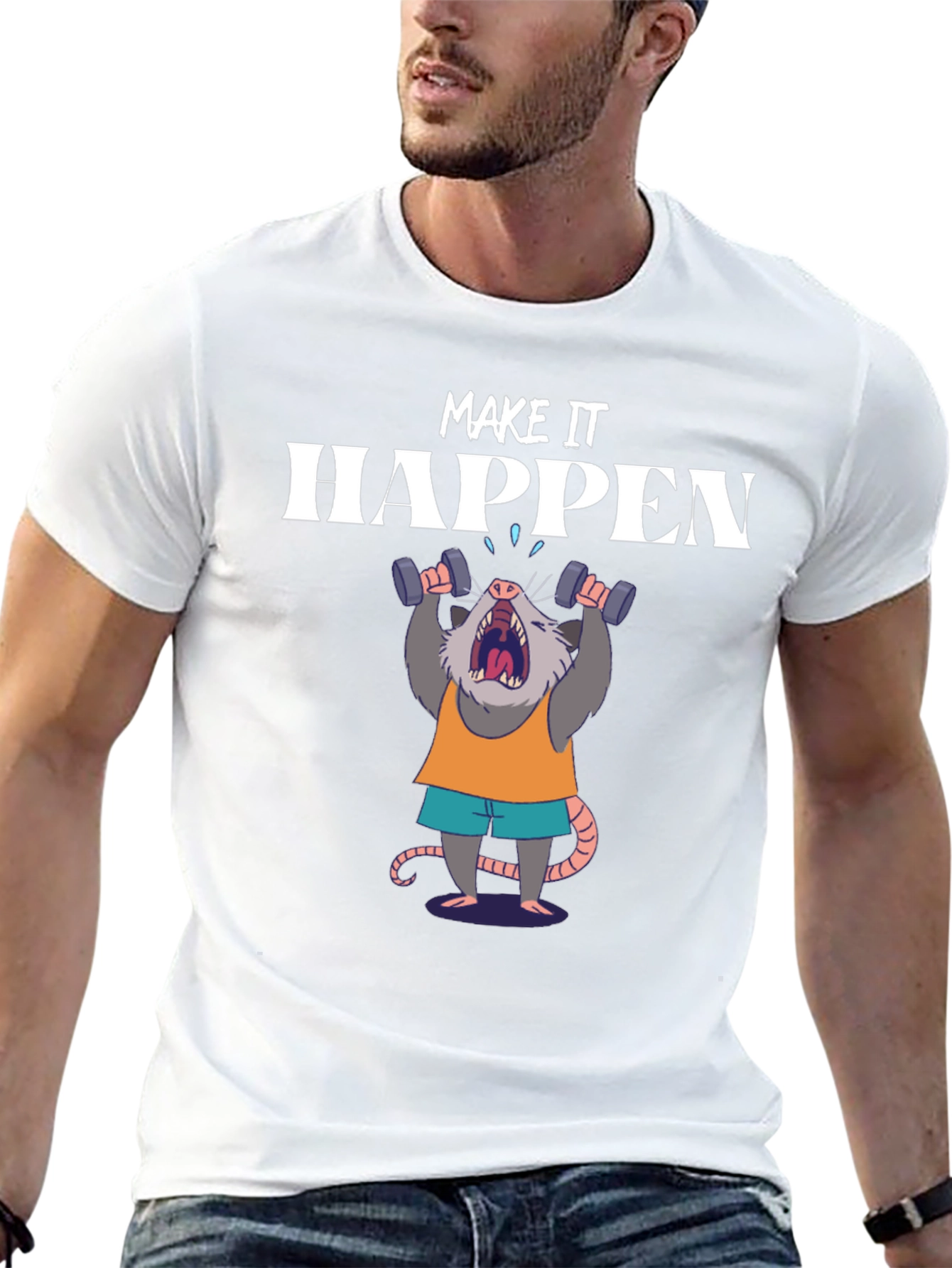 Make It Happen Opossum Gym T-Shirt