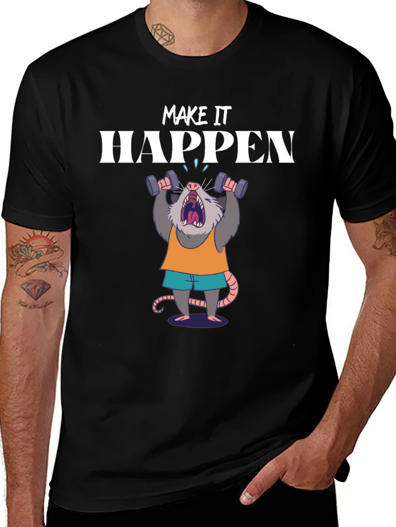 Make It Happen Opossum Gym T-Shirt