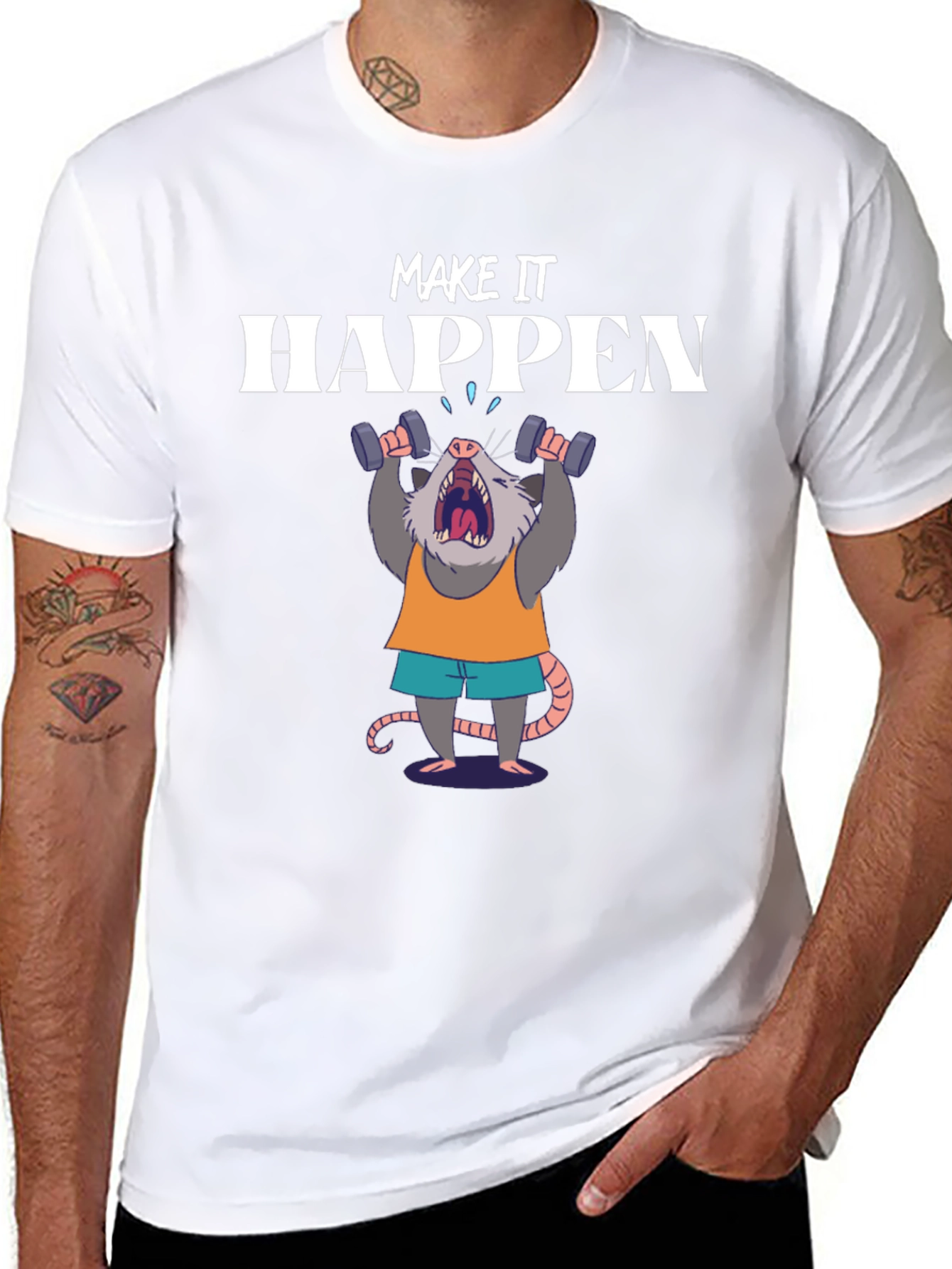 Make It Happen Opossum Gym T-Shirt