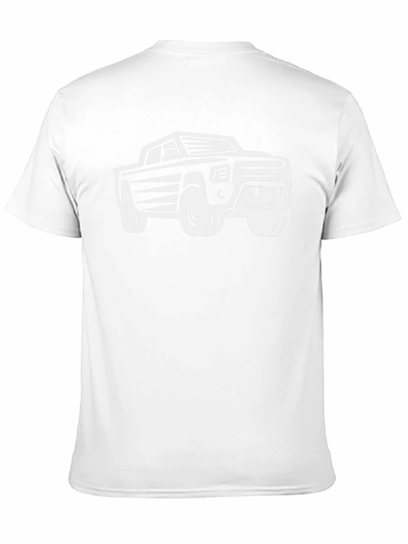 Truck Graphic T-Shirt - Black Cotton Blend