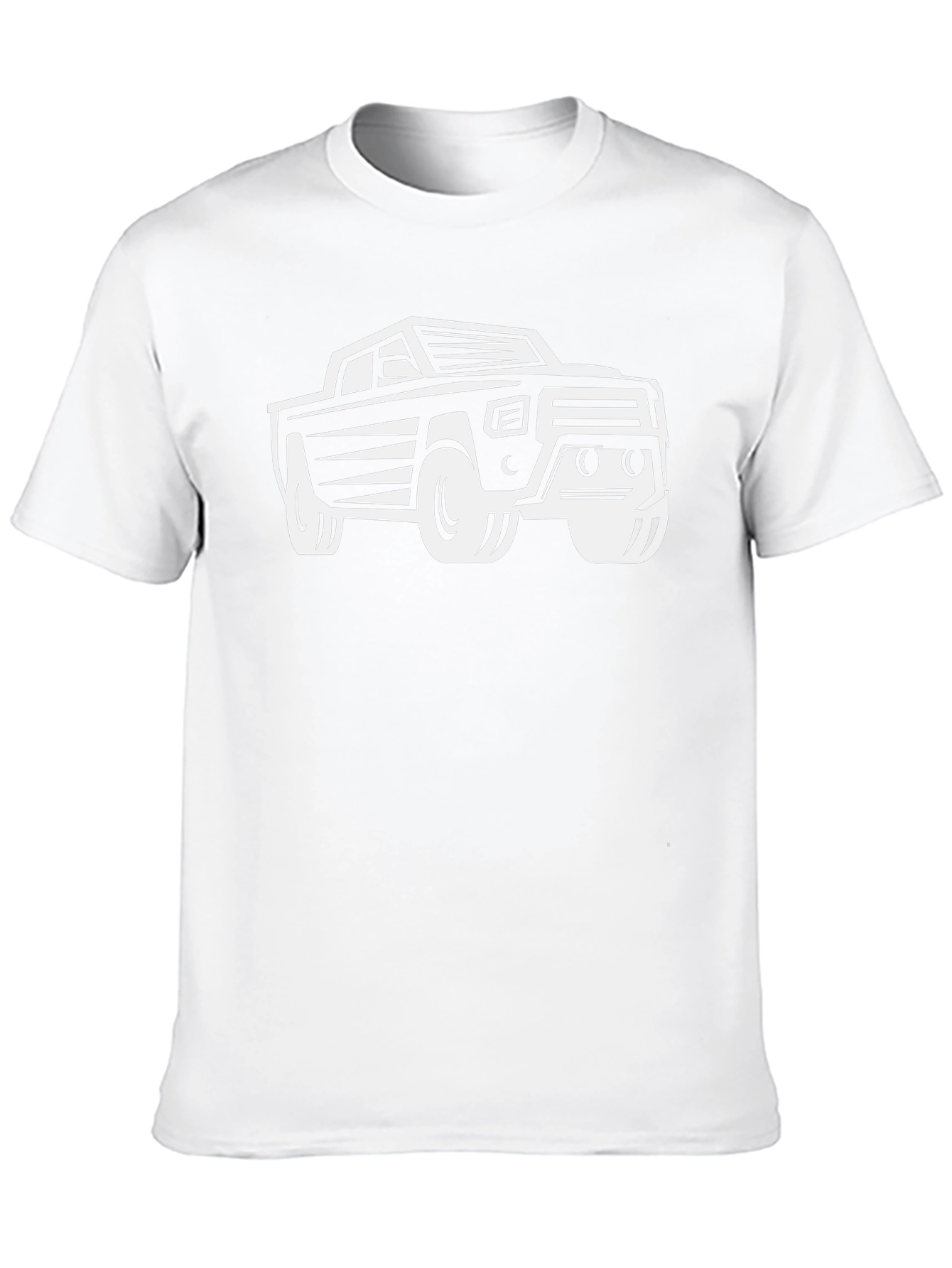 Truck Graphic T-Shirt - Black Cotton Blend