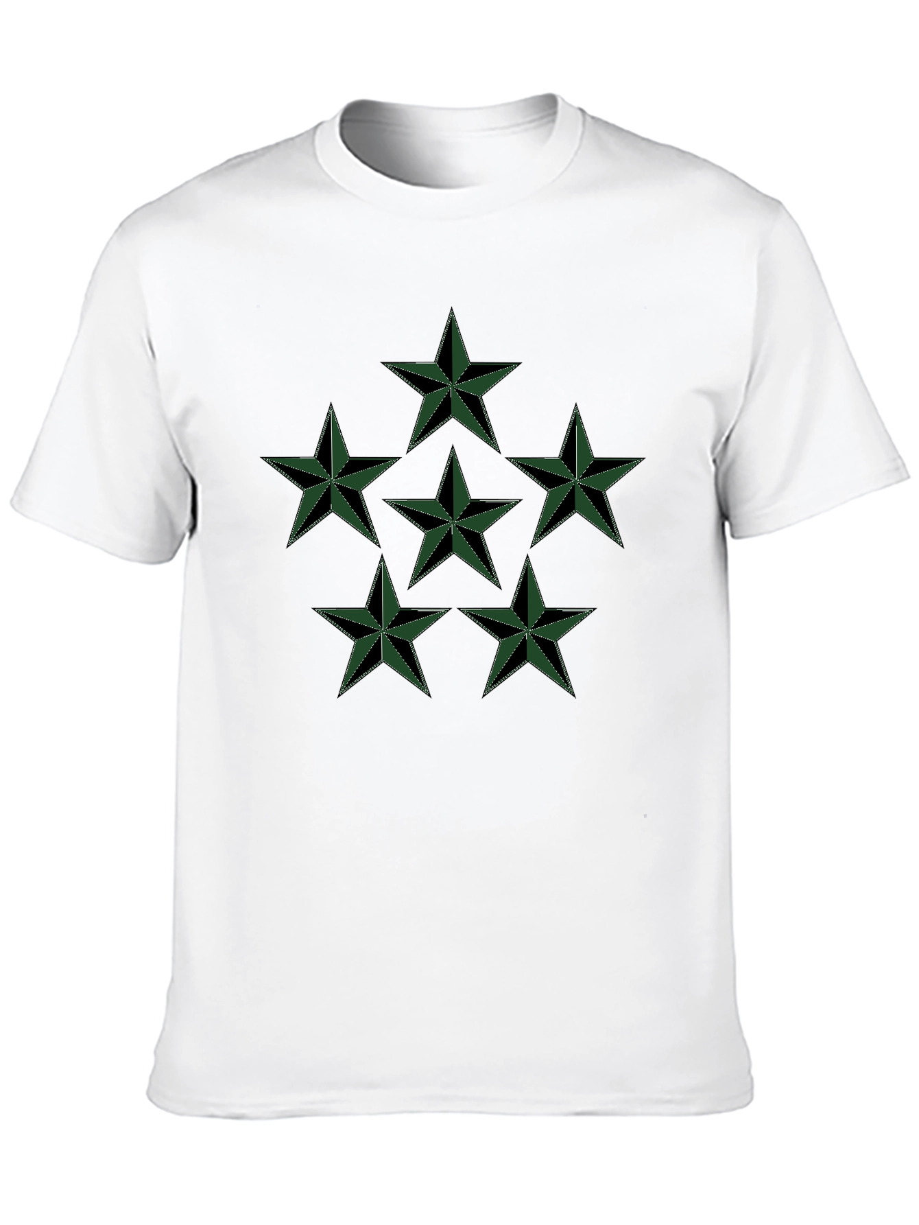 Star Graphic Tee - Mens Black Cotton T-Shirt