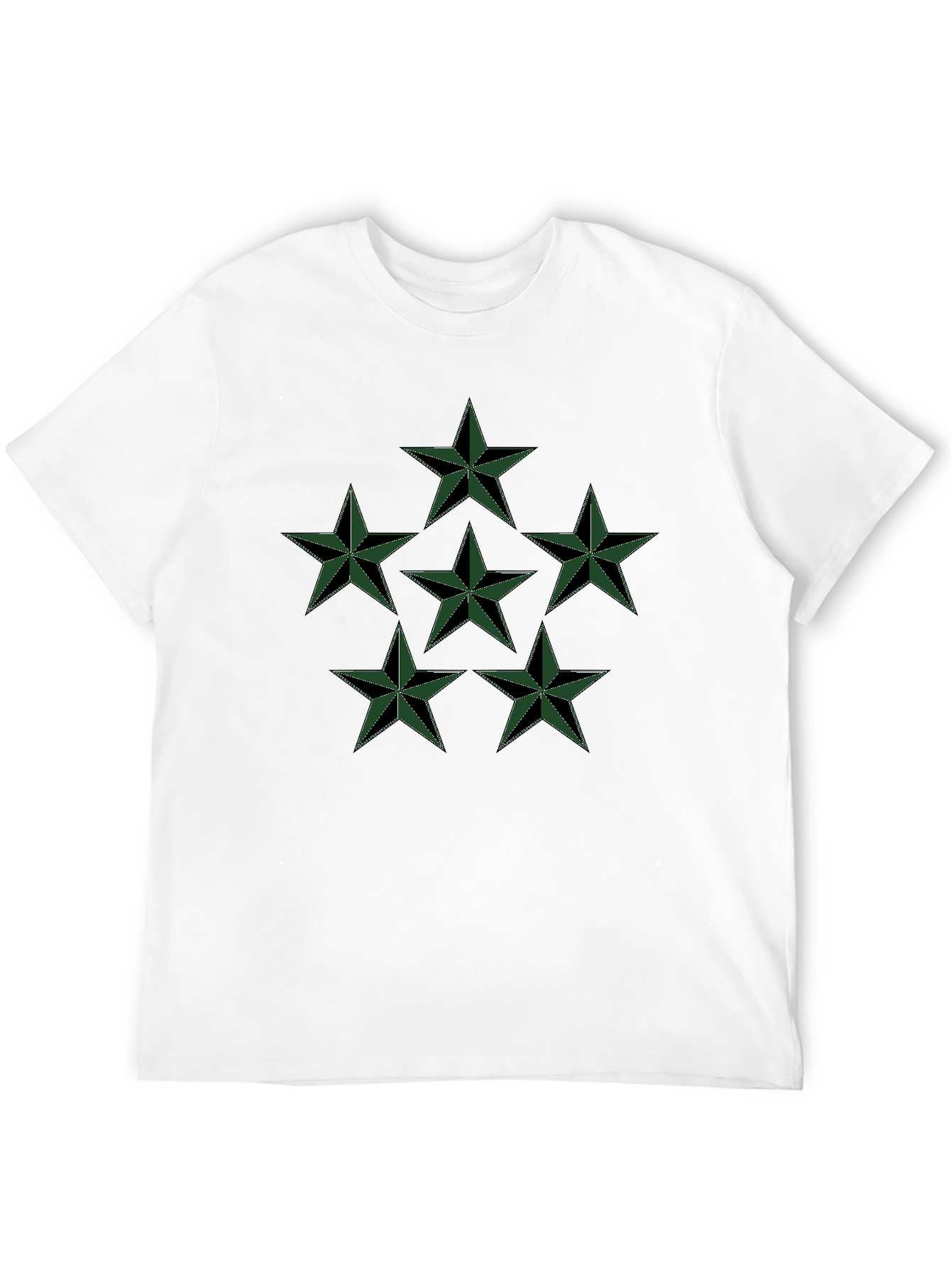 Star Graphic Tee - Mens Black Cotton T-Shirt