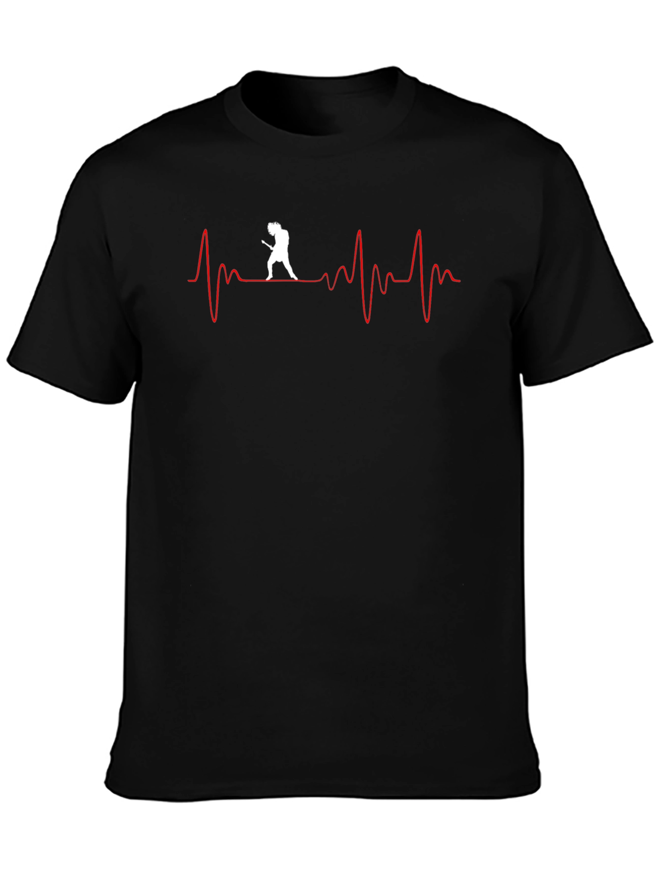 Guitar Heartbeat Graphic T-Shirt