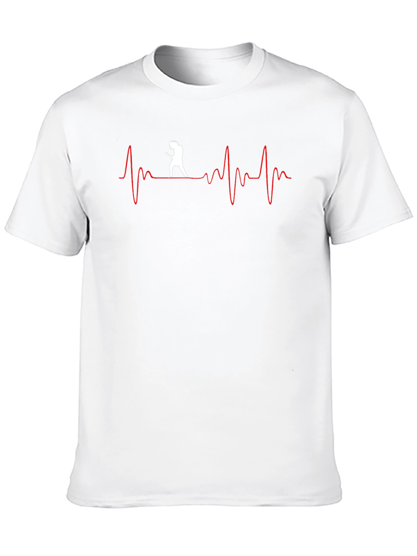 Guitar Heartbeat Graphic T-Shirt