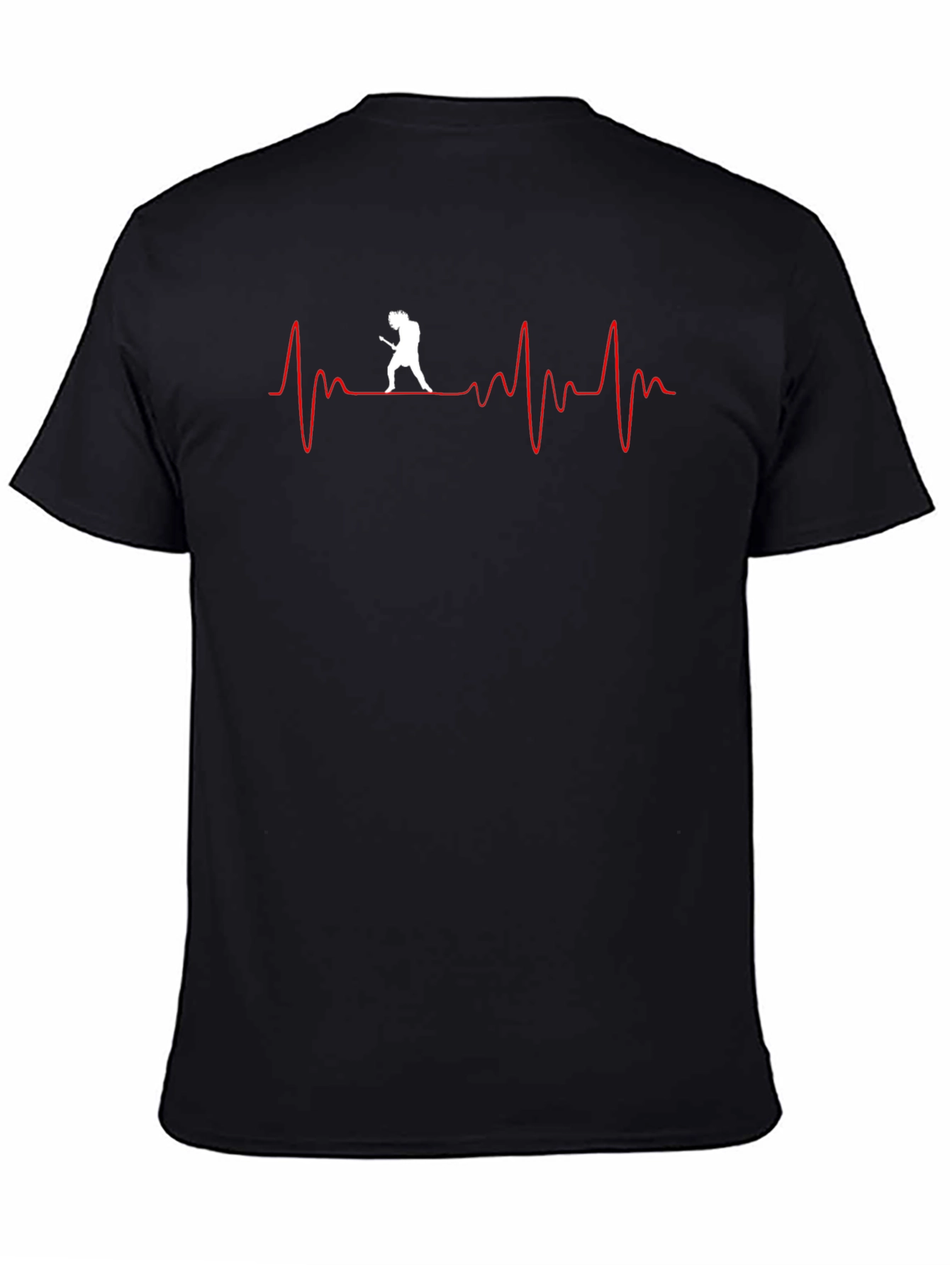 Guitar Heartbeat Graphic T-Shirt